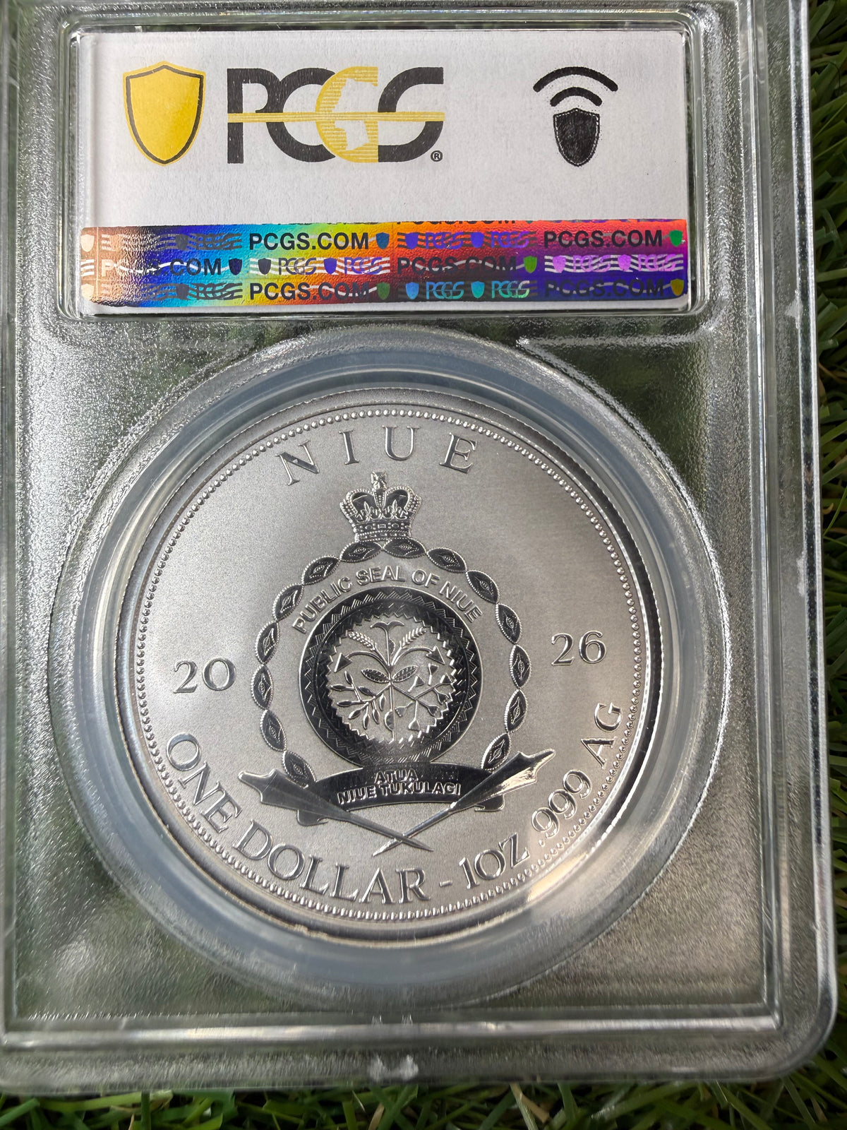 Niue Mermaid 2026 Baby Pink Hair 1 OZ .999 Fine Silver PCGS PR70
