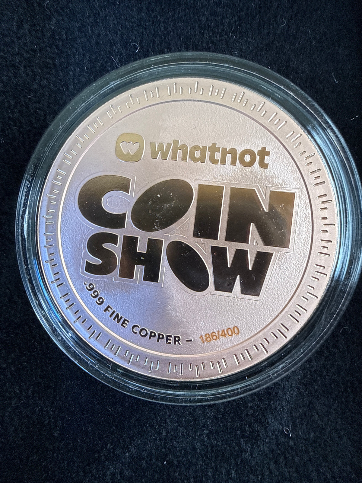 Whatnot Coin Show 1oz Copper Coin limited to 400