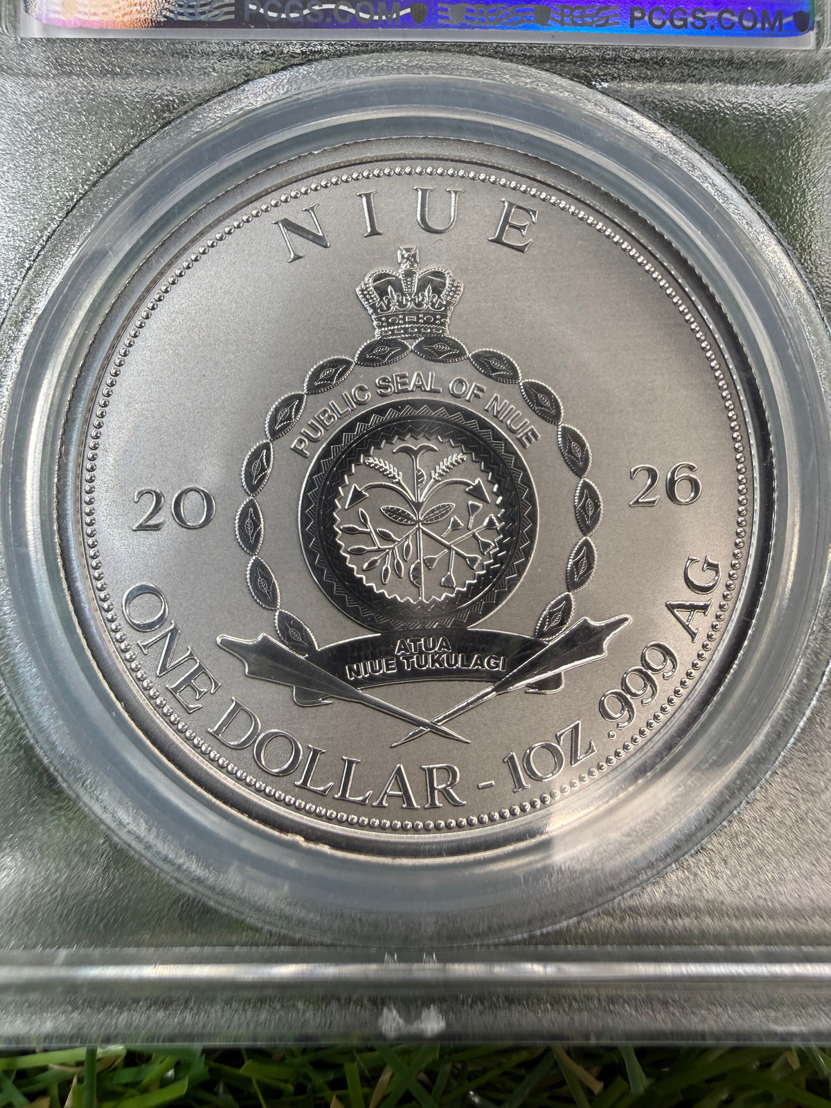 Niue Mermaid 2026 Baby Pink Hair 1 OZ .999 Fine Silver PCGS PR70