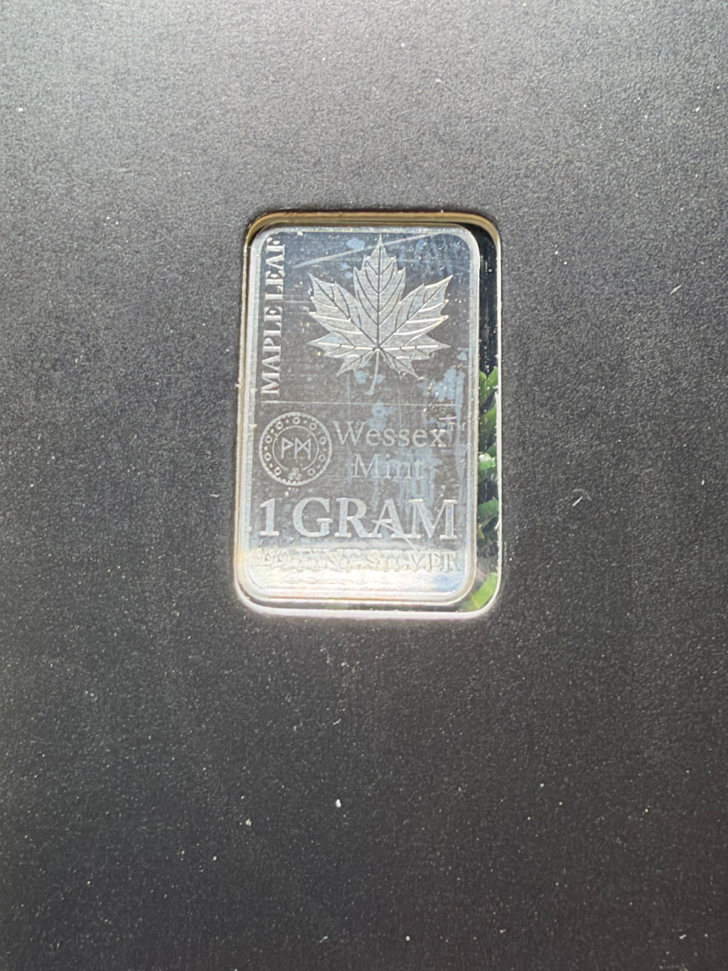 Maple leaf .999 Solid Silver 1g Bar Wessex Mint.  Collect - Gift - Invest. 🍁