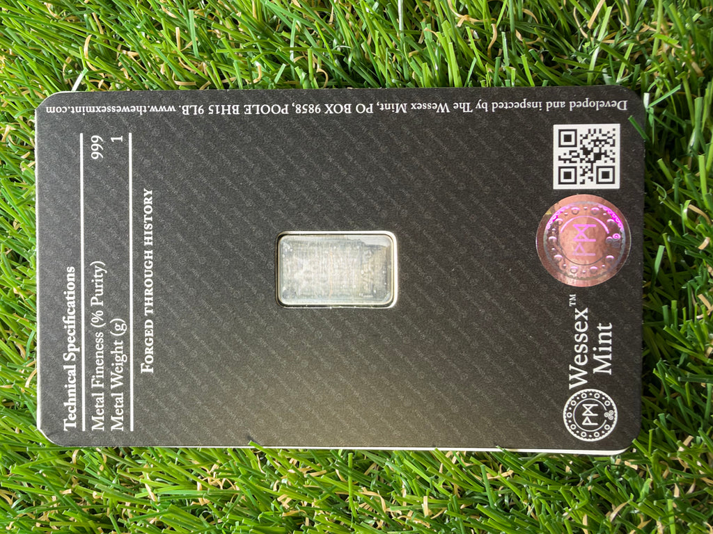Wessex Mint Vienna Philharmonic 1g Solid Silver Bullion Bar