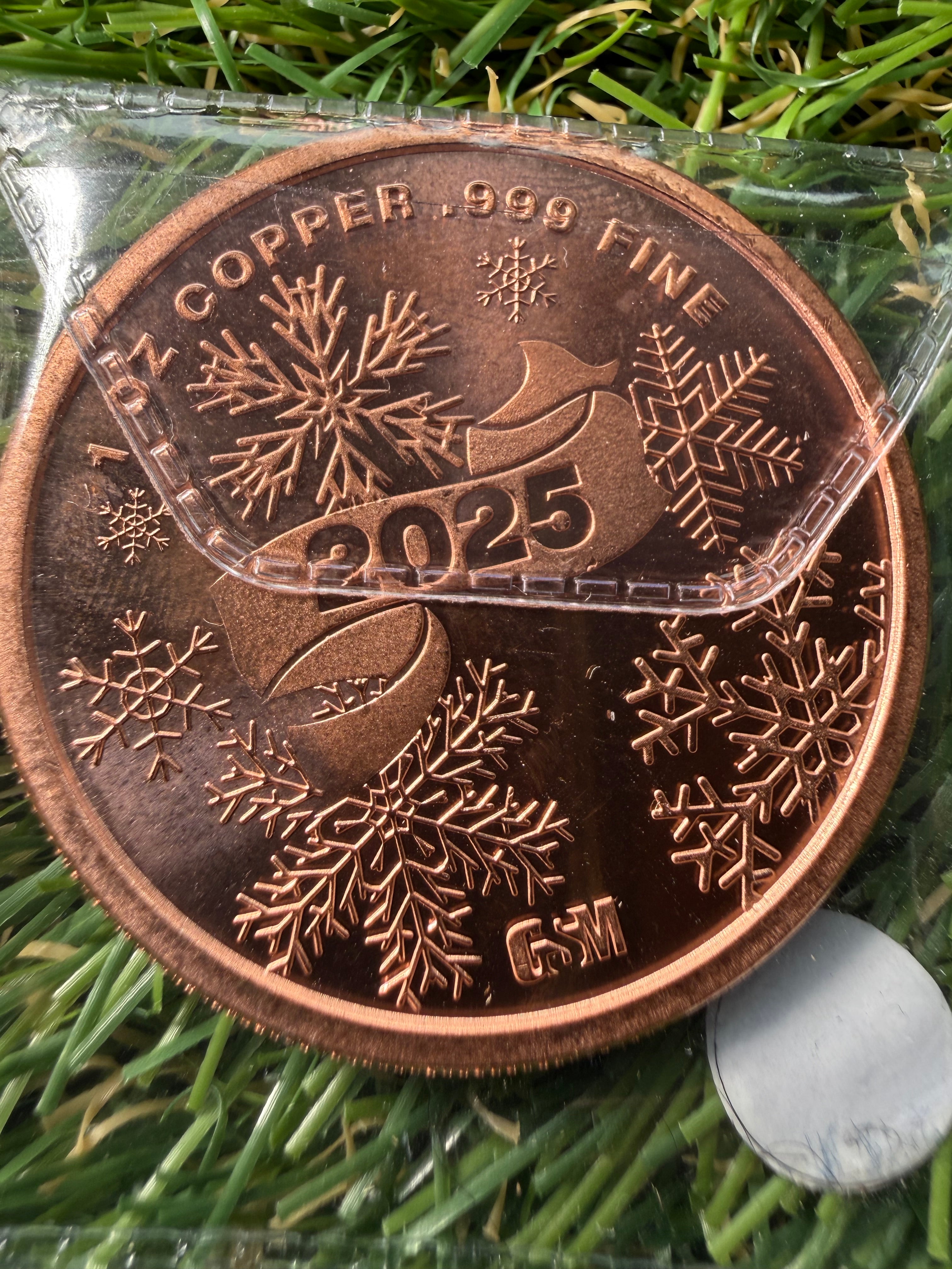 1 oz Copper rounds various designs and mints available
