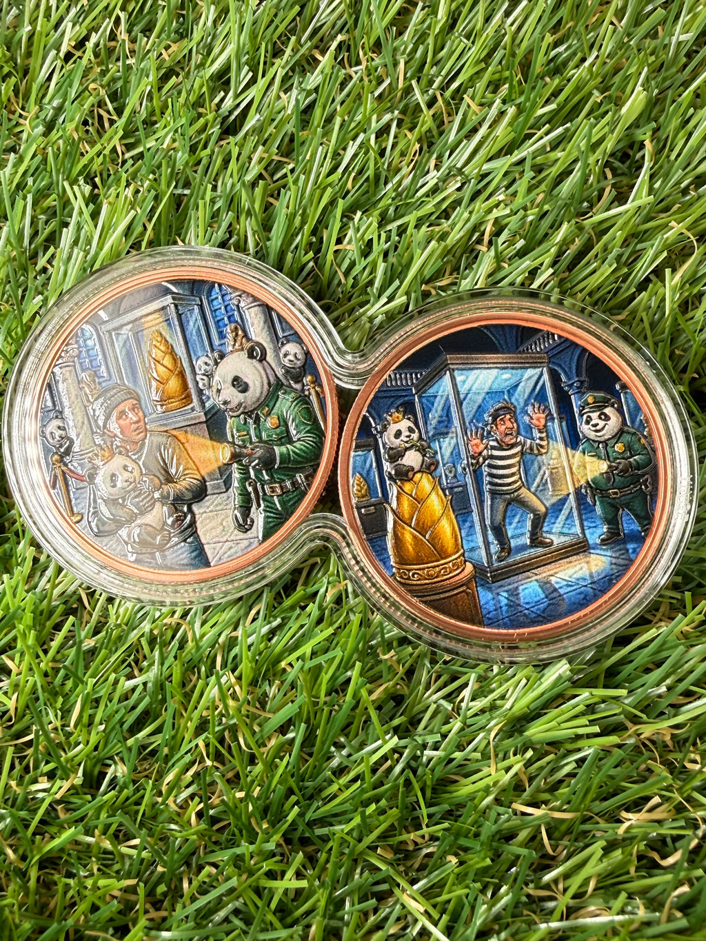 Panda Security at the Museum 2 x 1oz 999 Copper Rounds in Infinity Capsule