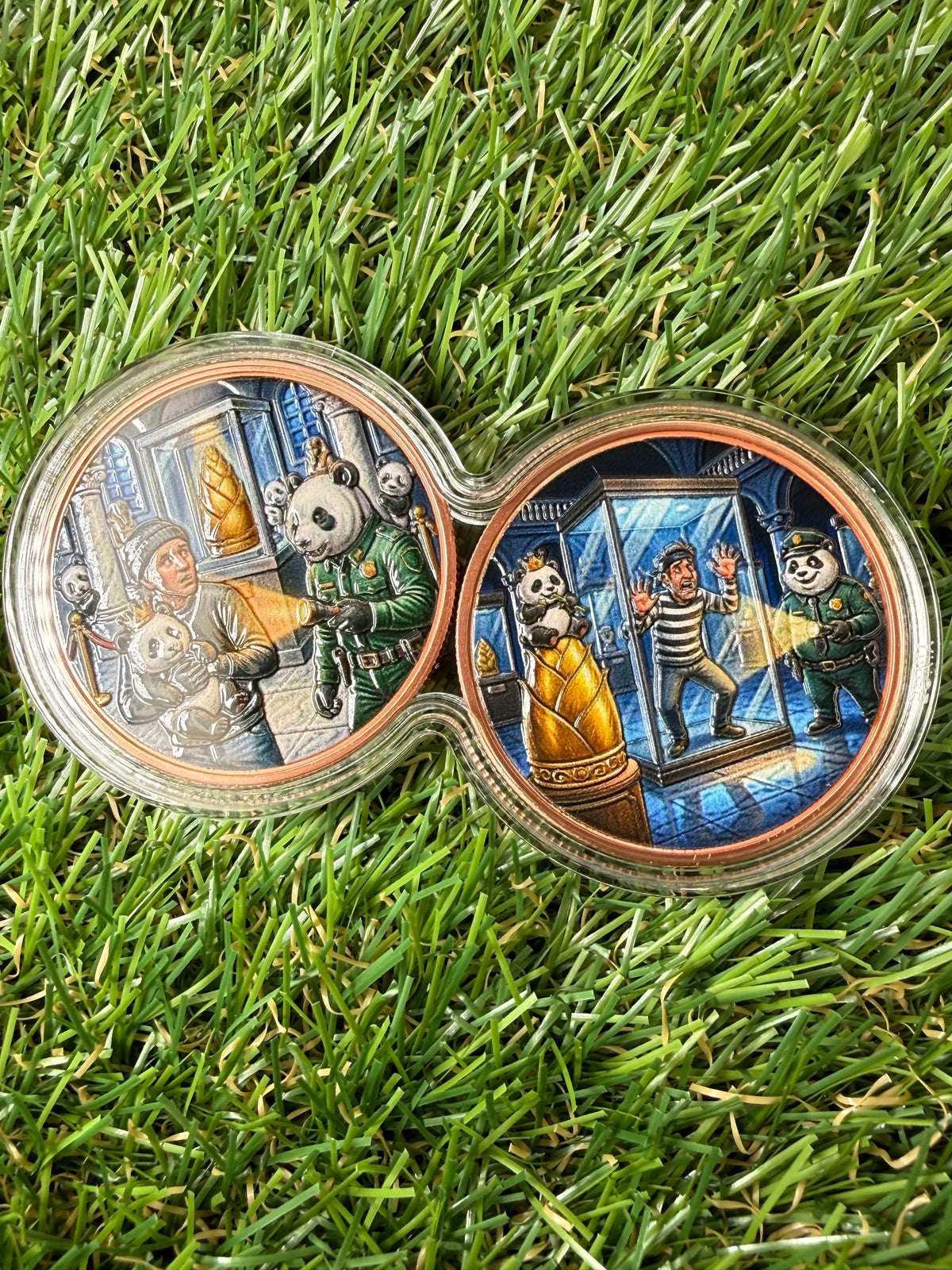 Panda Security at the Museum 2 x 1oz 999 Copper Rounds in Infinity Capsule