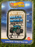 2026 PAMP - Hot Wheels - Mega Wrex - 1 oz 999 Silver Bullion Bar In TEP