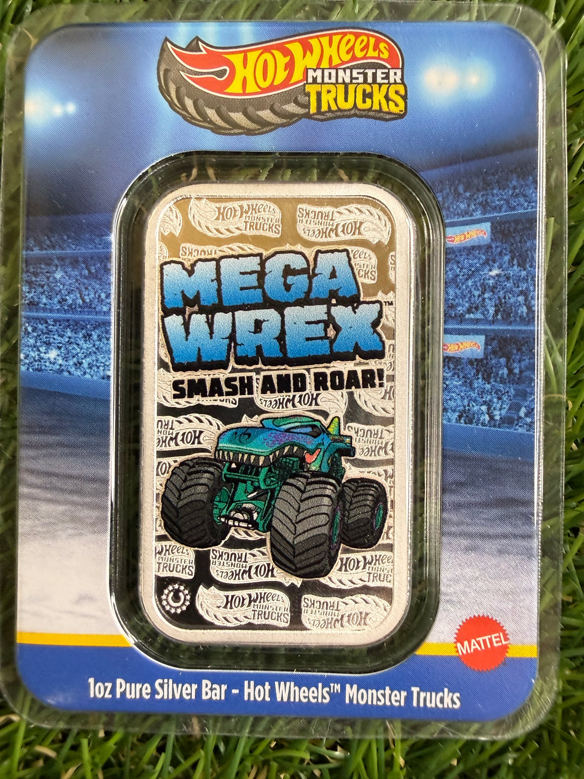 2026 PAMP - Hot Wheels - Mega Wrex - 1 oz 999 Silver Bullion Bar In TEP