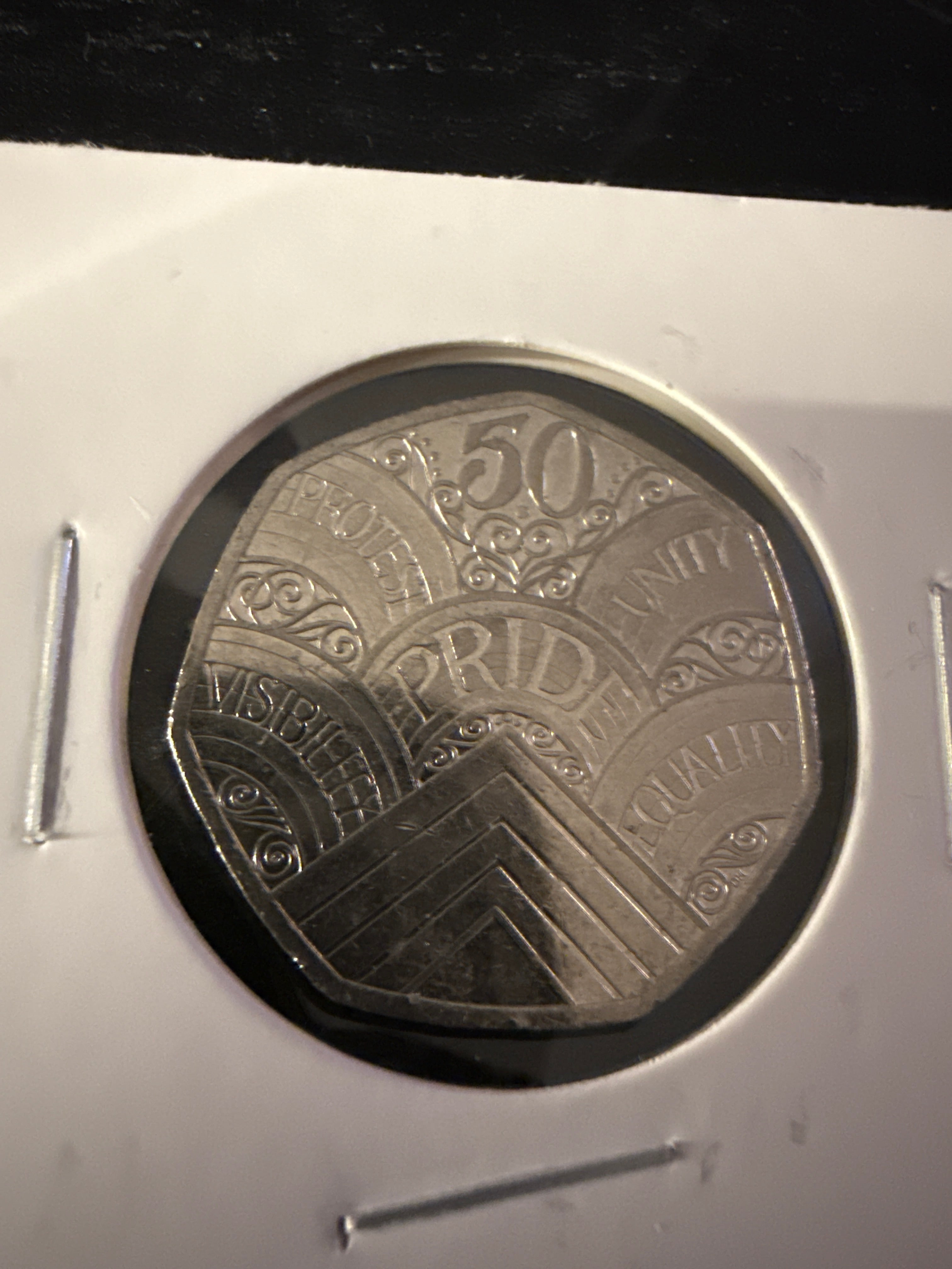 2022 - 50th anniversary of Pride - 50p Fifty Pence Coin - Commemorative - Rare - Circulated