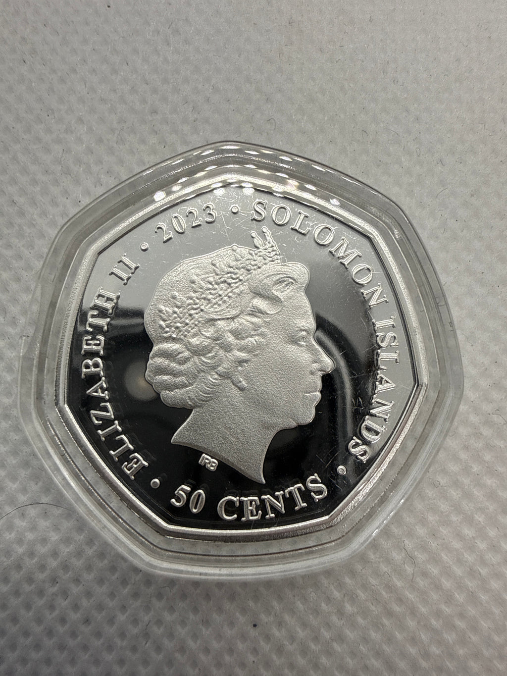 Disney - Winnie the Poo Tiger and Eeyore 2023 Silver Plated Coin 50 Cent Solomon Islands