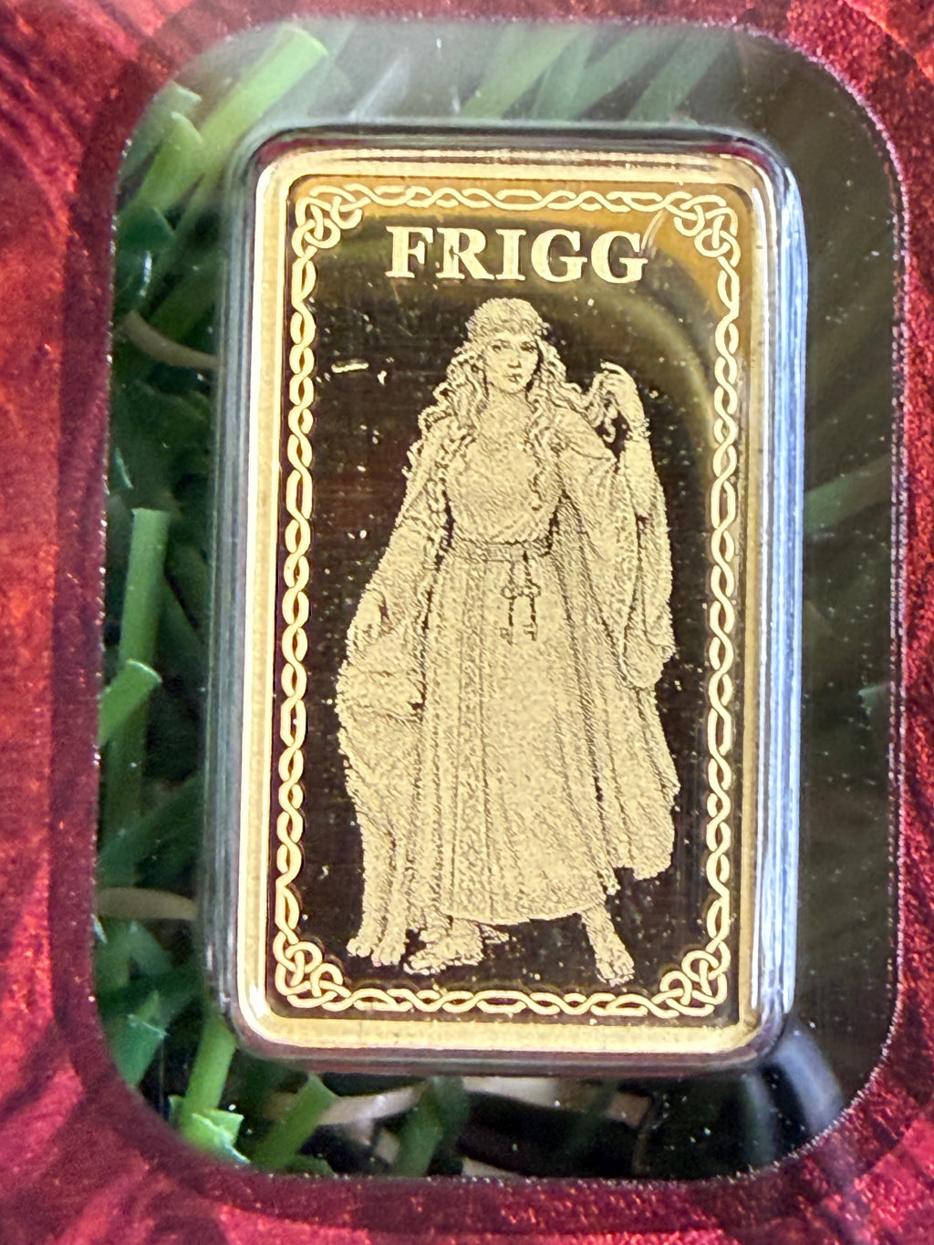Germania Mint Frigg 1/100oz Proof Gold Bullion Bar 999.9 Fine Gold  5000 Mintage