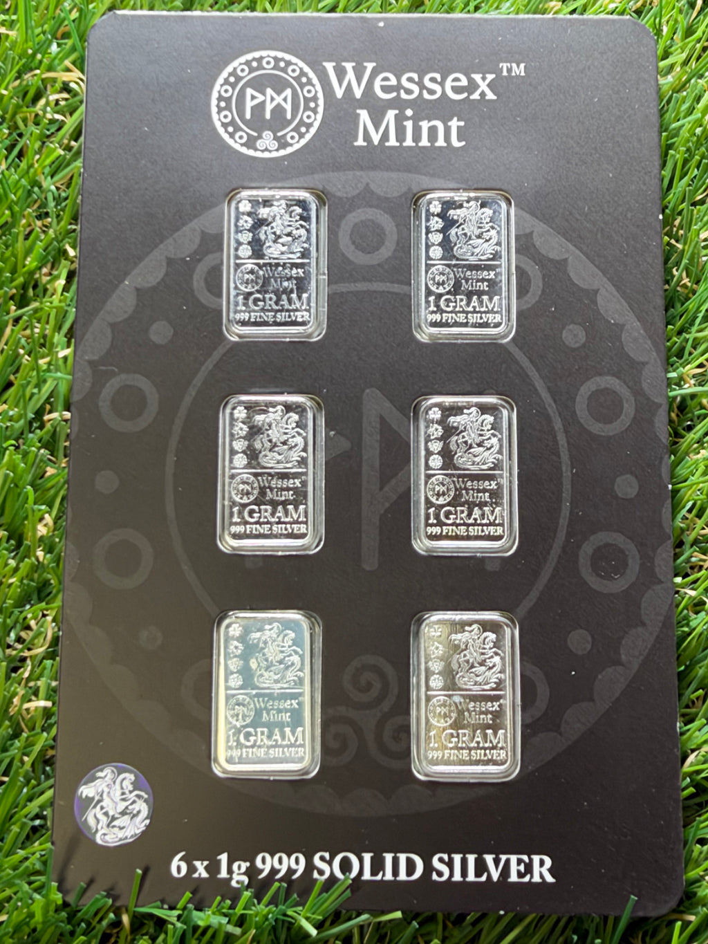Wessex Mint Silver 6 x George and The Dragon 1g 999 Fine Silver Bars🐉
