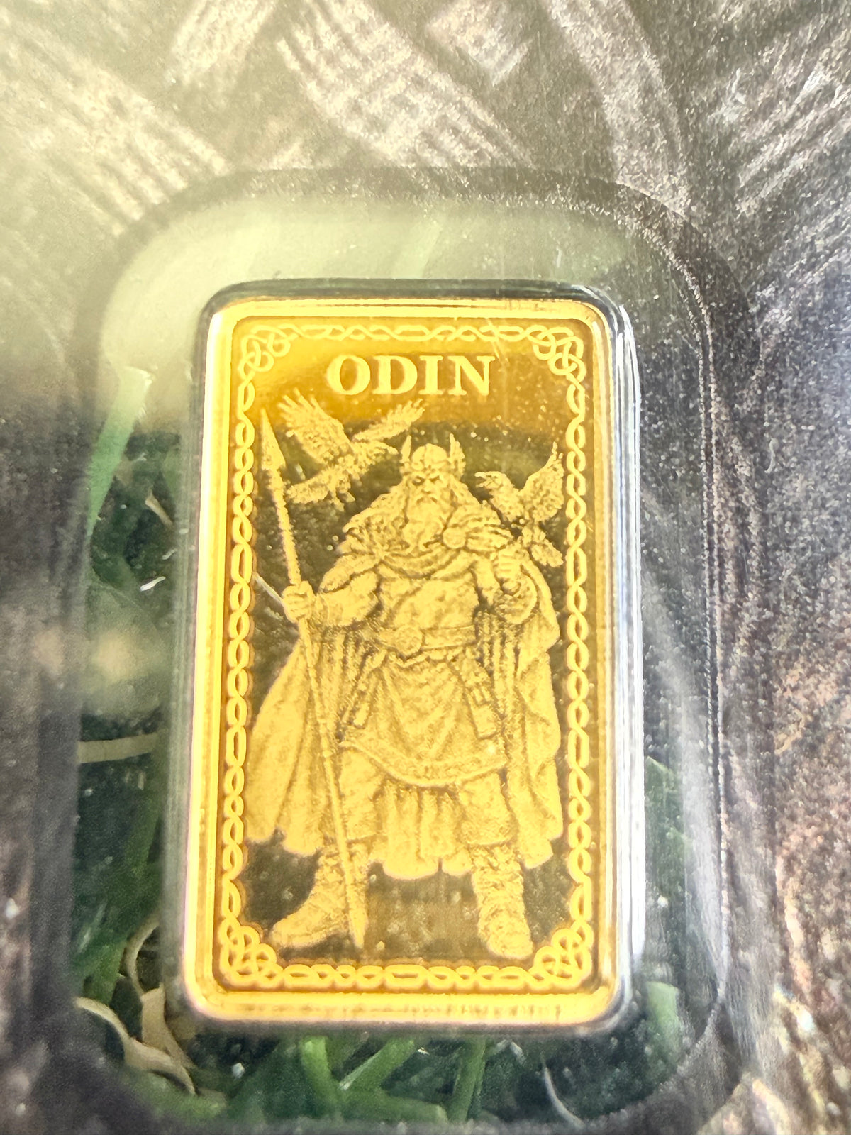 Germania Mint Odin 1/100oz Proof Gold Bullion Bar 999.9 Fine Gold.  5000 Mintage