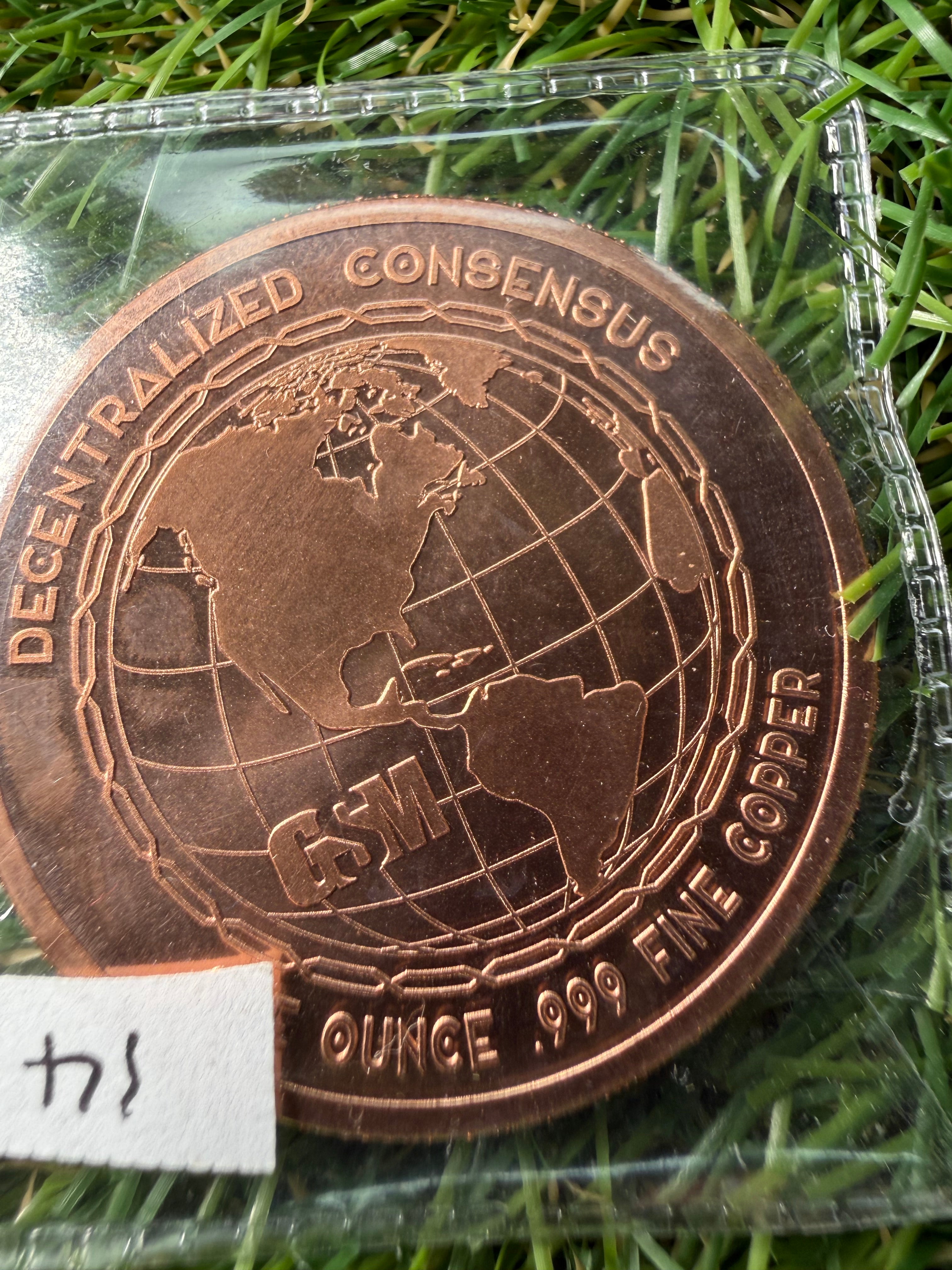 1 oz Copper rounds various designs and mints available
