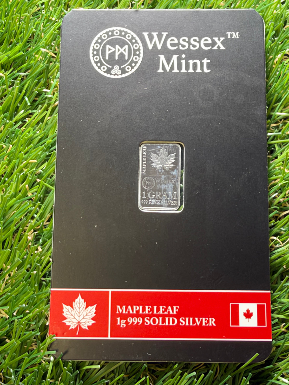 Maple leaf .999 Solid Silver 1g Bar Wessex Mint.  Collect - Gift - Invest. 🍁