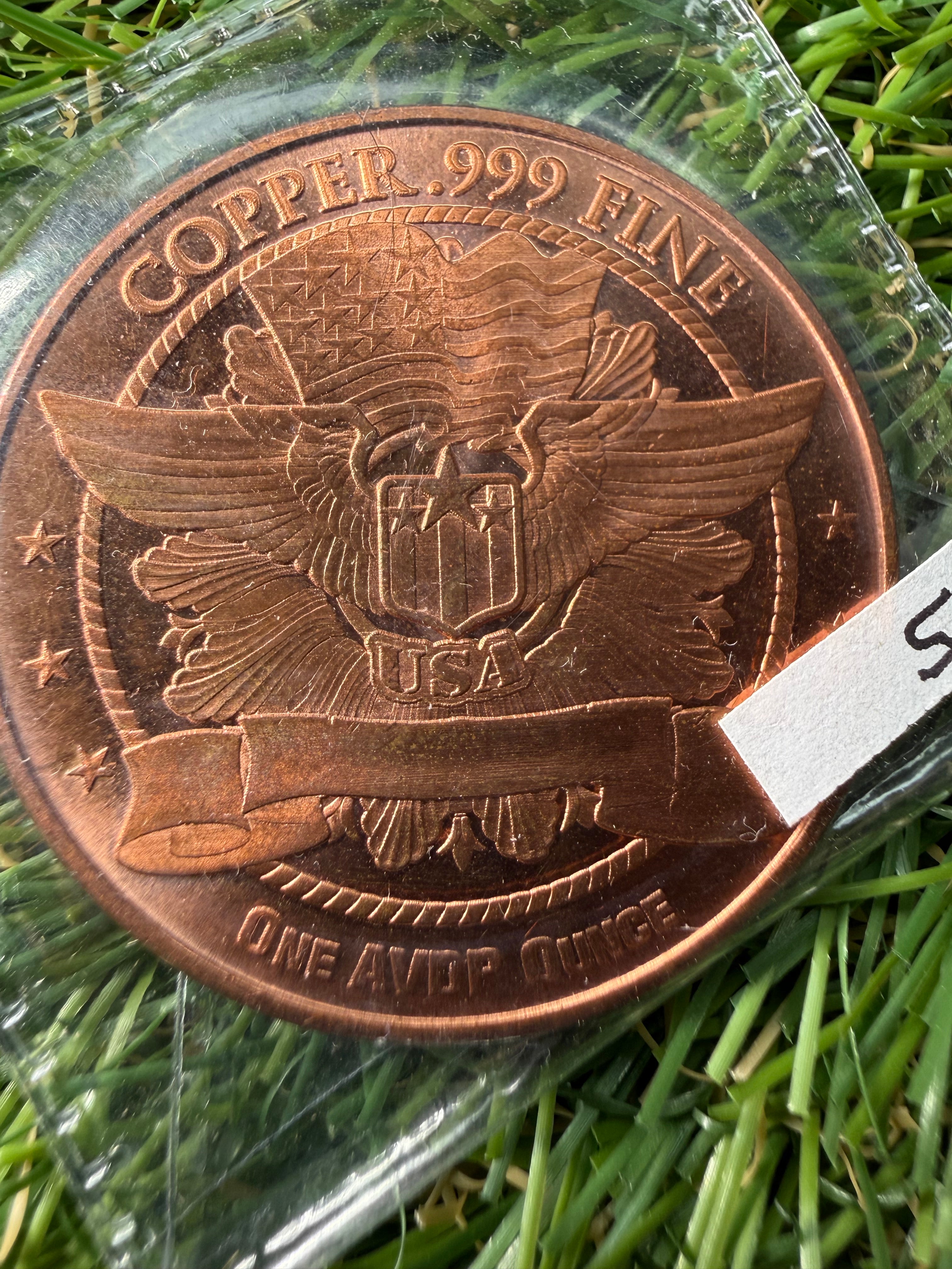 1 oz Copper rounds various designs and mints available