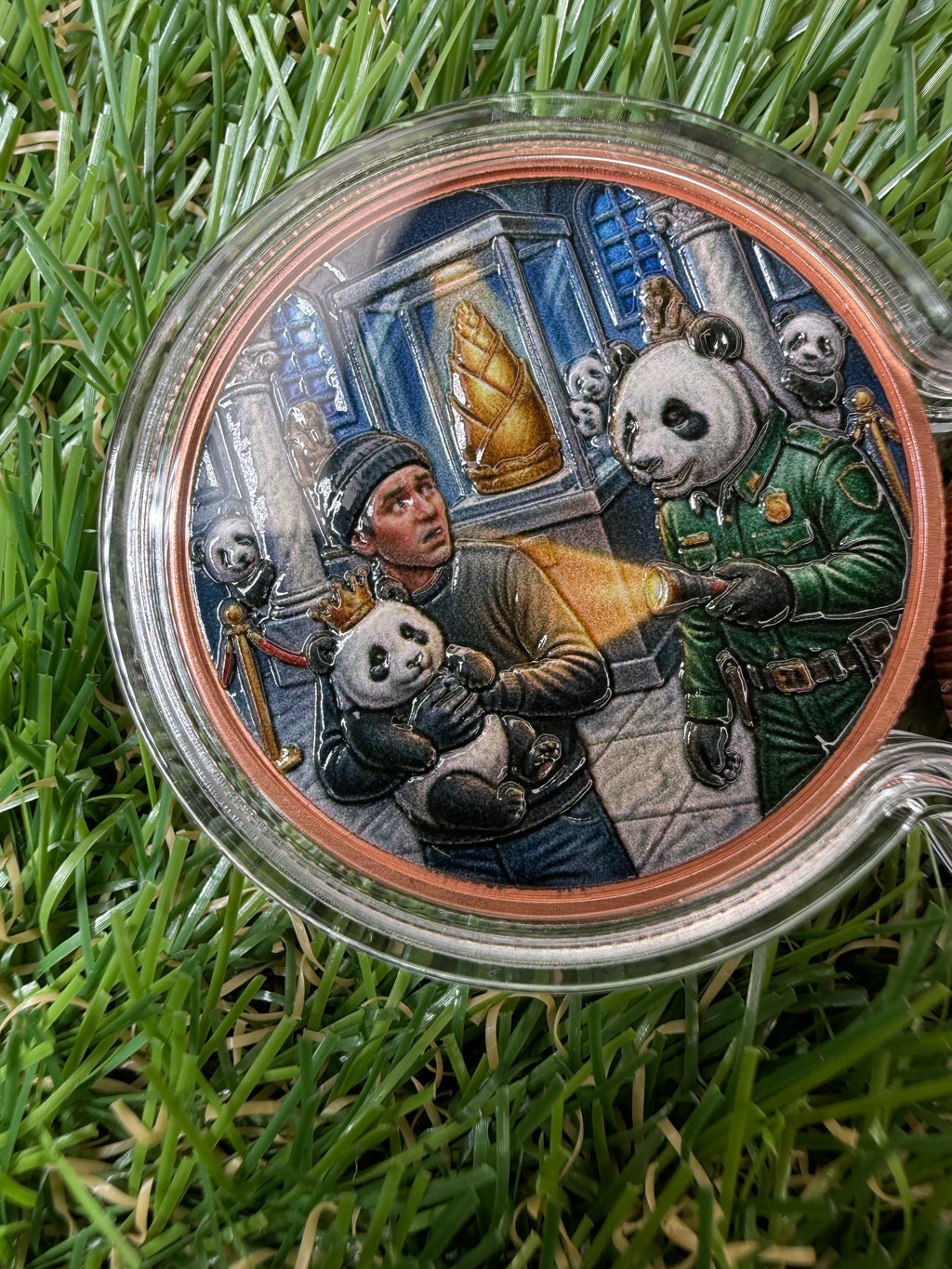 Panda Security at the Museum 2 x 1oz 999 Copper Rounds in Infinity Capsule
