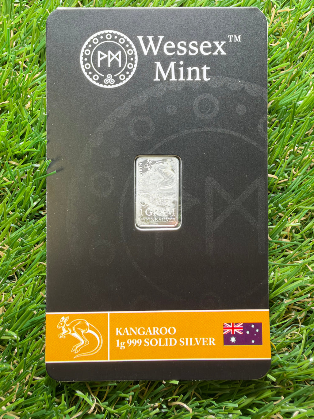 1g Wessex Mint Silver Bar In Assay Card Australian Kangaroo