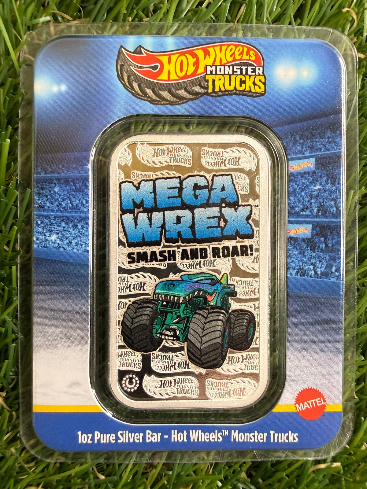 2026 PAMP - Hot Wheels - Mega Wrex - 1 oz 999 Silver Bullion Bar In TEP