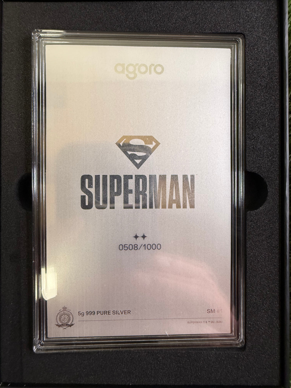 Agoro 2026 Superman Blind Box - Tier 2 508/1000 5 gram Silver Foil