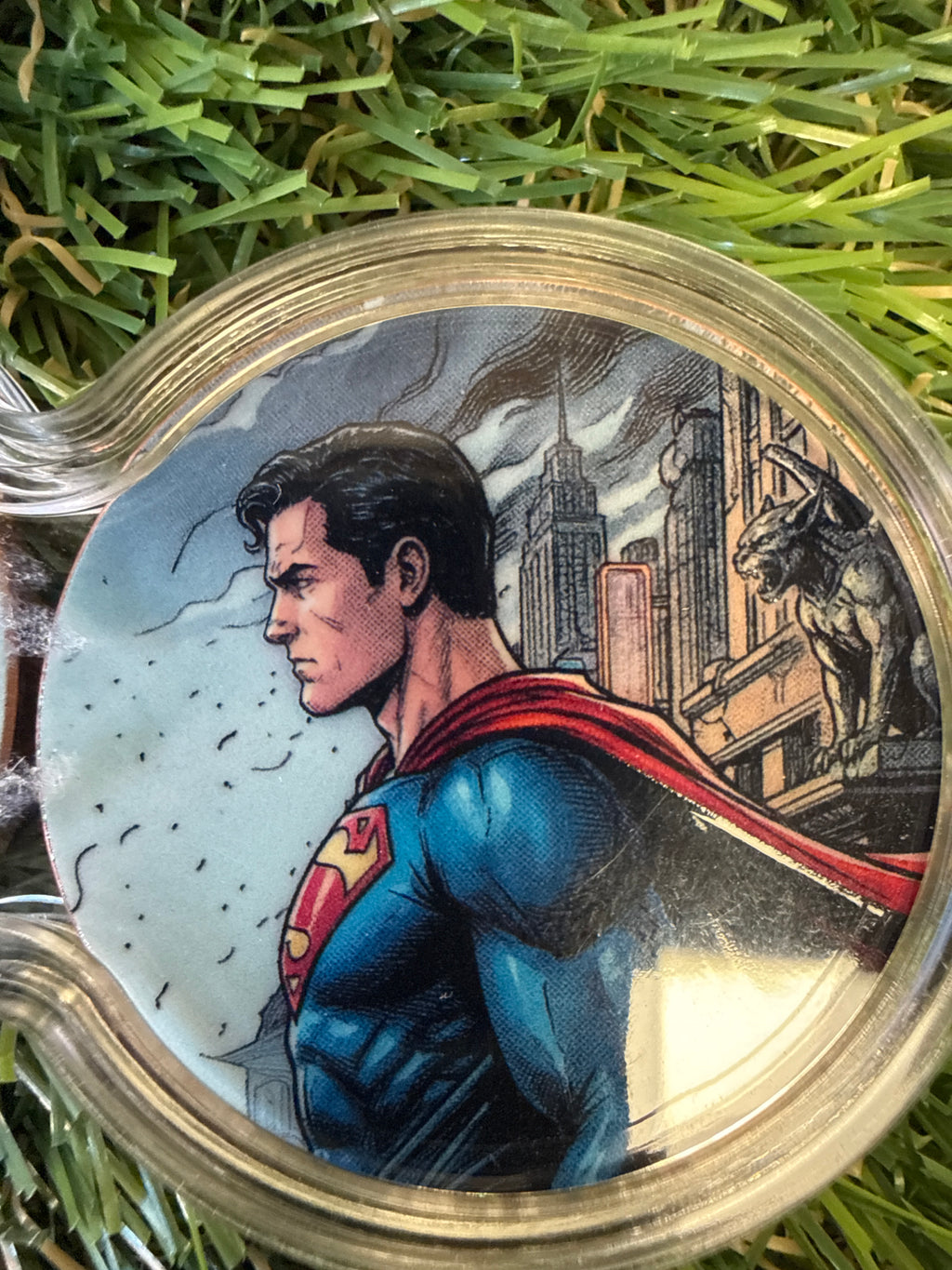 Batman & Superman 2x 1oz fine copper coins in infinity capsule | Duel Battle Series