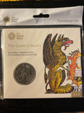 The Royal Mint - The Queen’s Beast The Griffin of Edward III 2021 £5 BU Coin