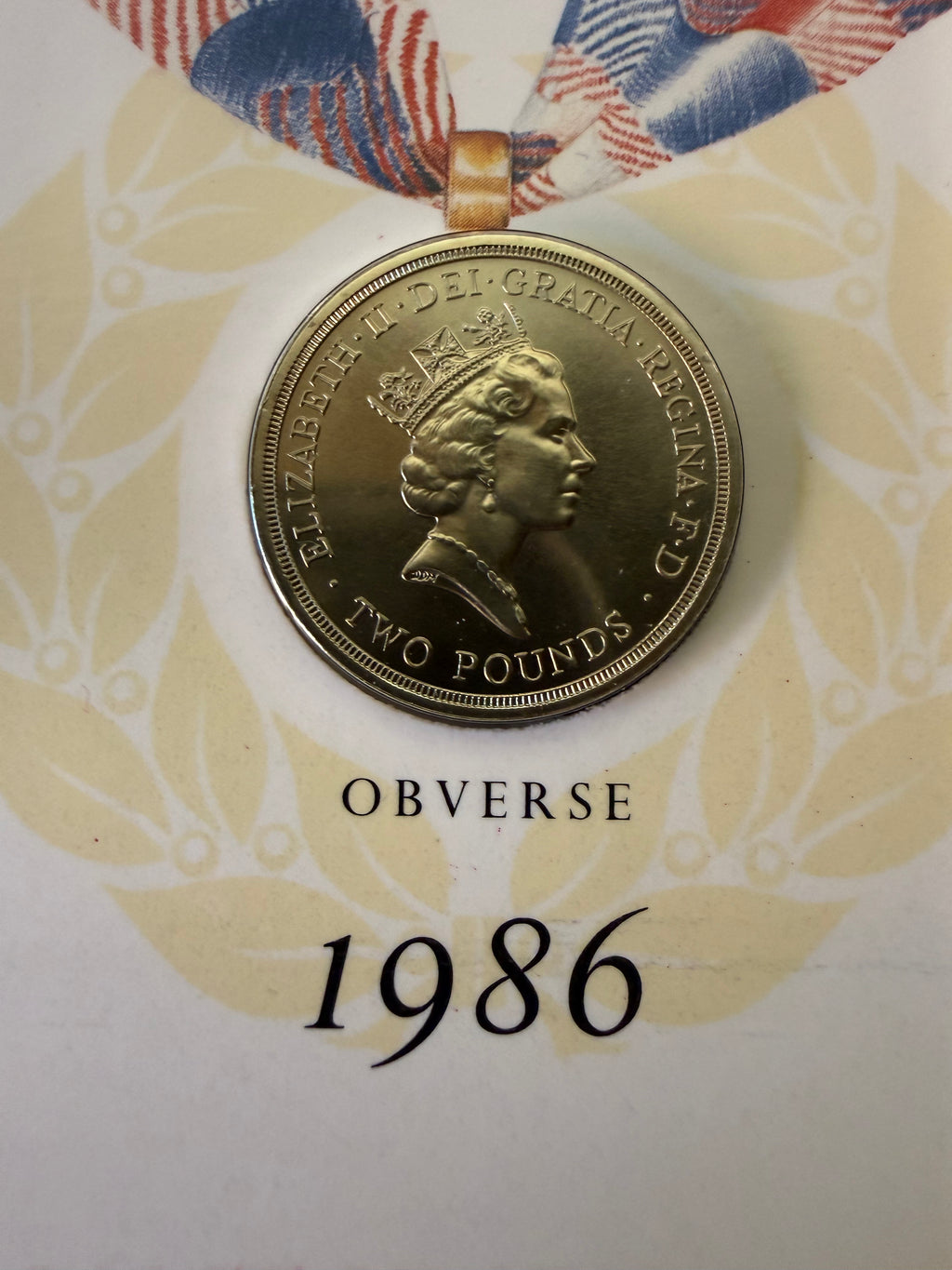 Commonwealth Games 1986 commemorative £2 coin in presentation pack