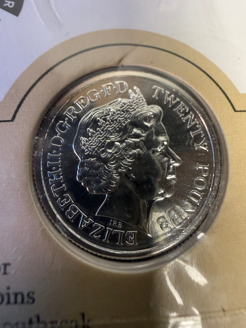 Outbreak 2014 UK £20 Fine Silver Coin