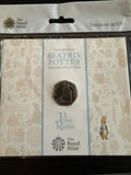 The Royal Mint - Peter Rabbit 50 Pence Coin in presentation Card from the 2018 collection