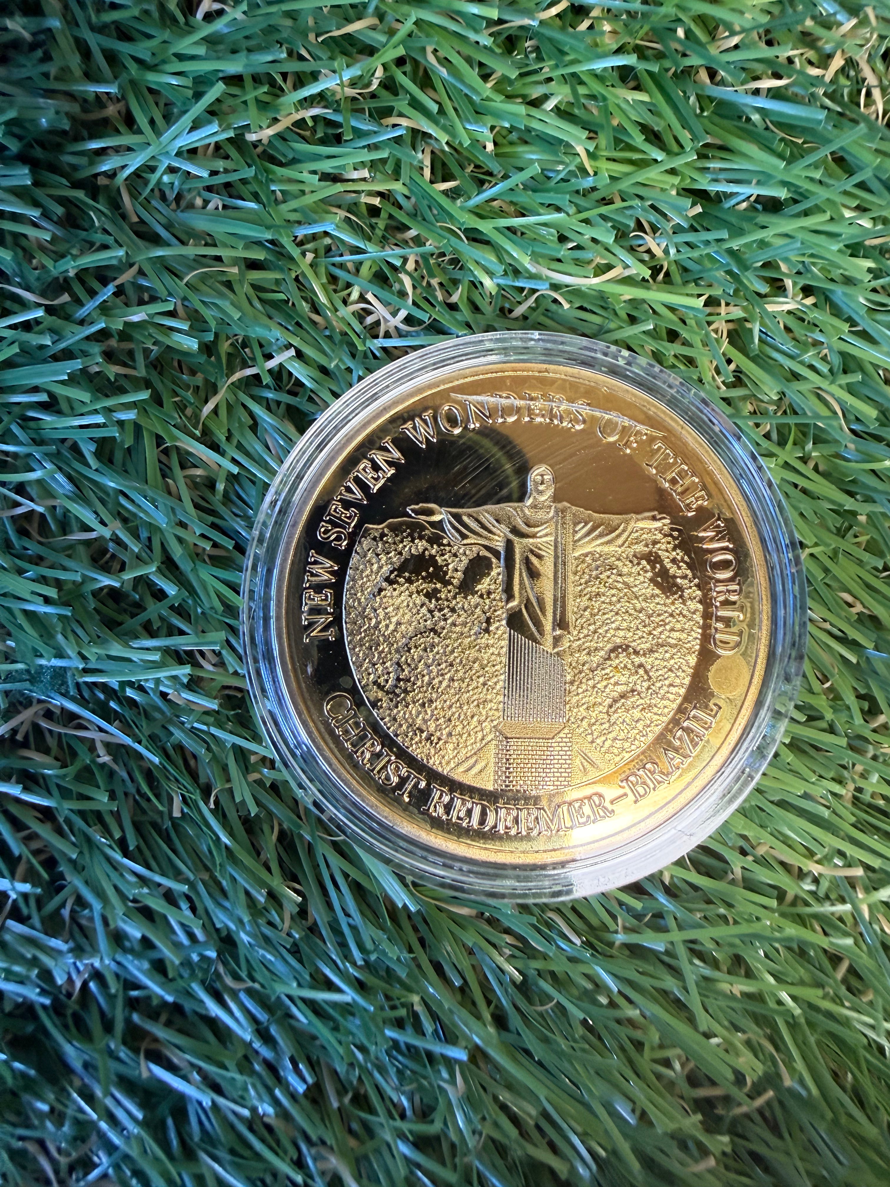 Seven Wonders of the World 2007 gold plated coin collection