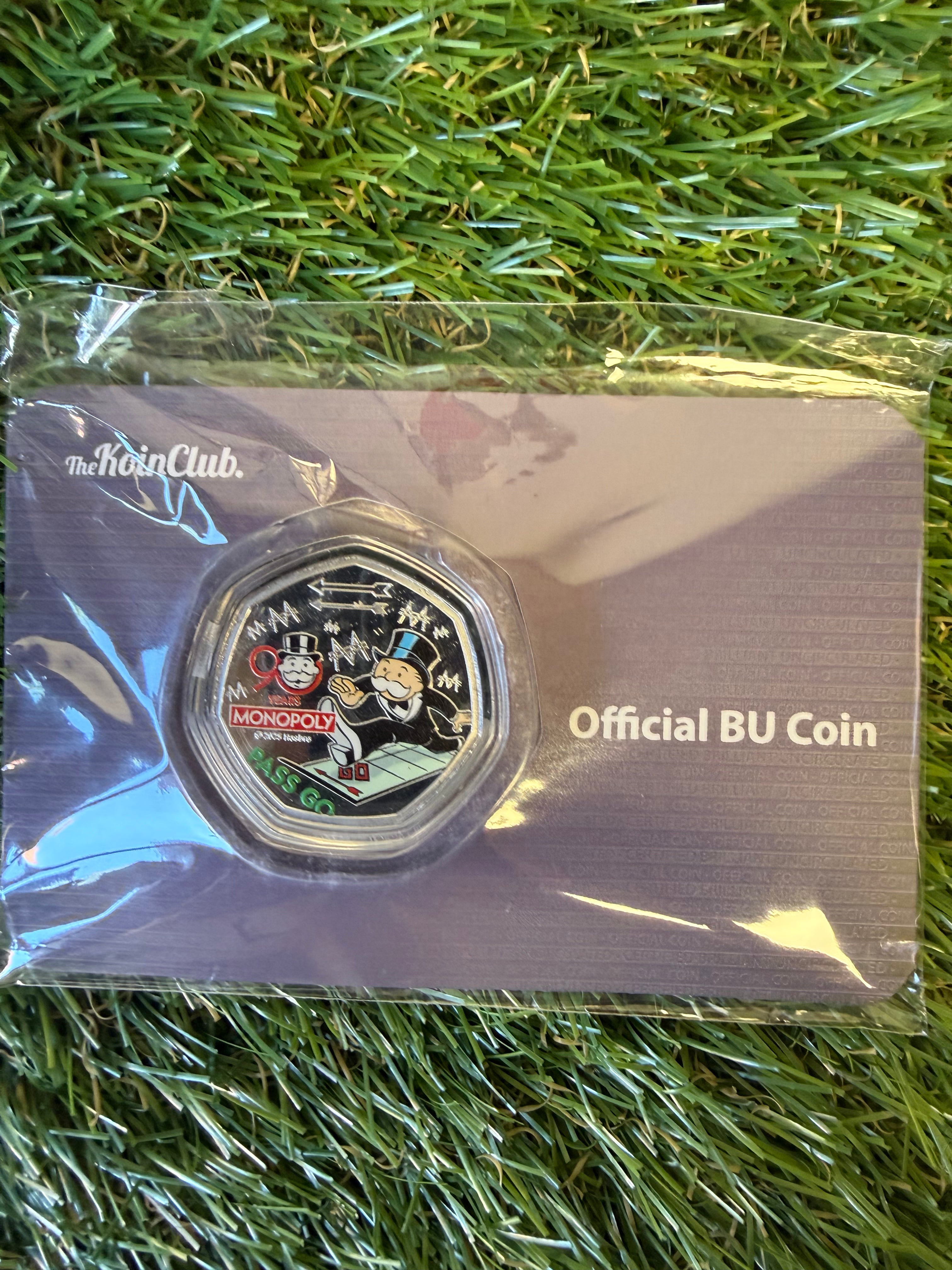 Pass Go - 90 years of Monopoly Commemorative Silver Plated Coin 2025 Limited Edition