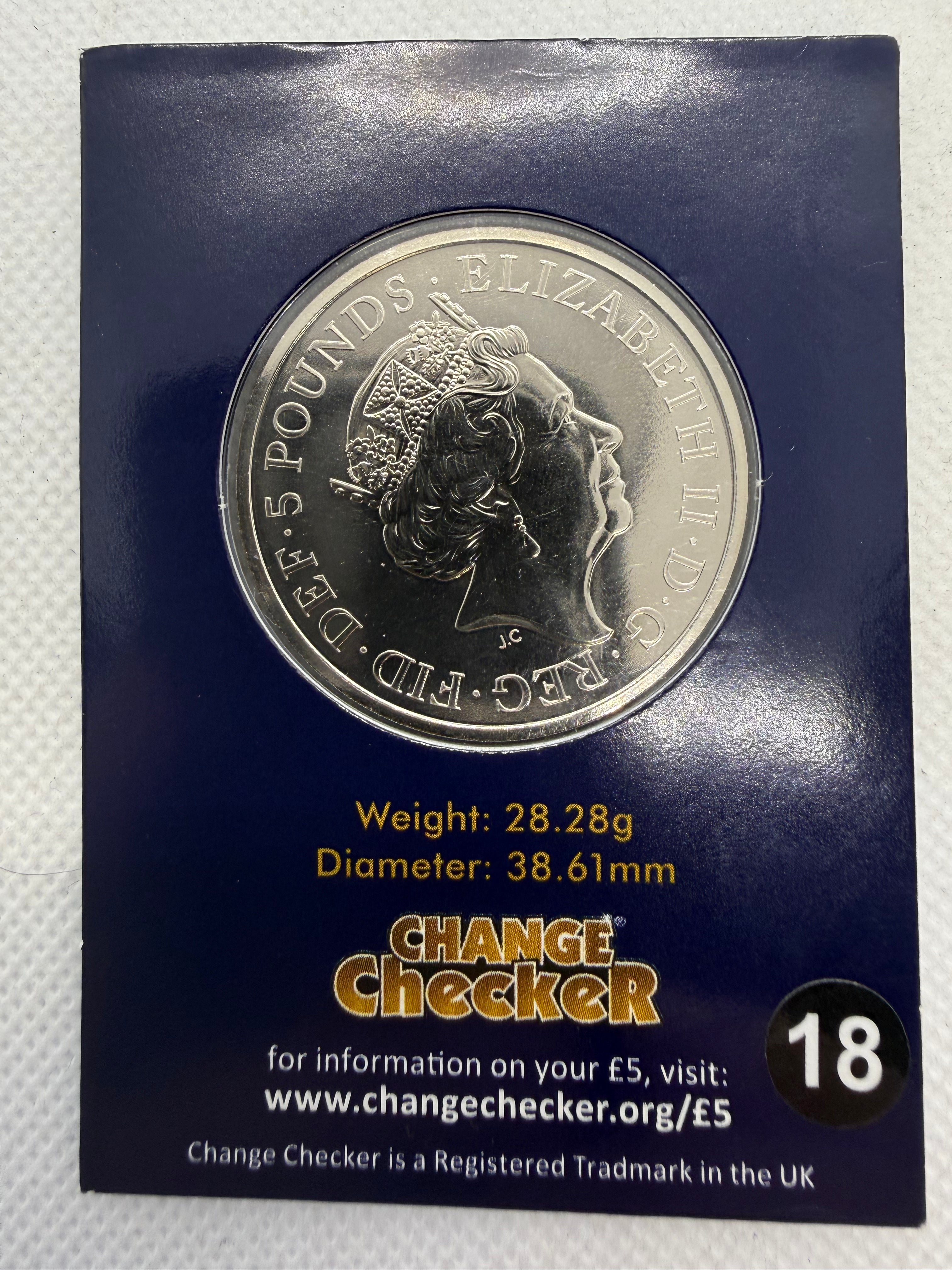 2023 United Kingdom Year of the Rabbit £5 Coin