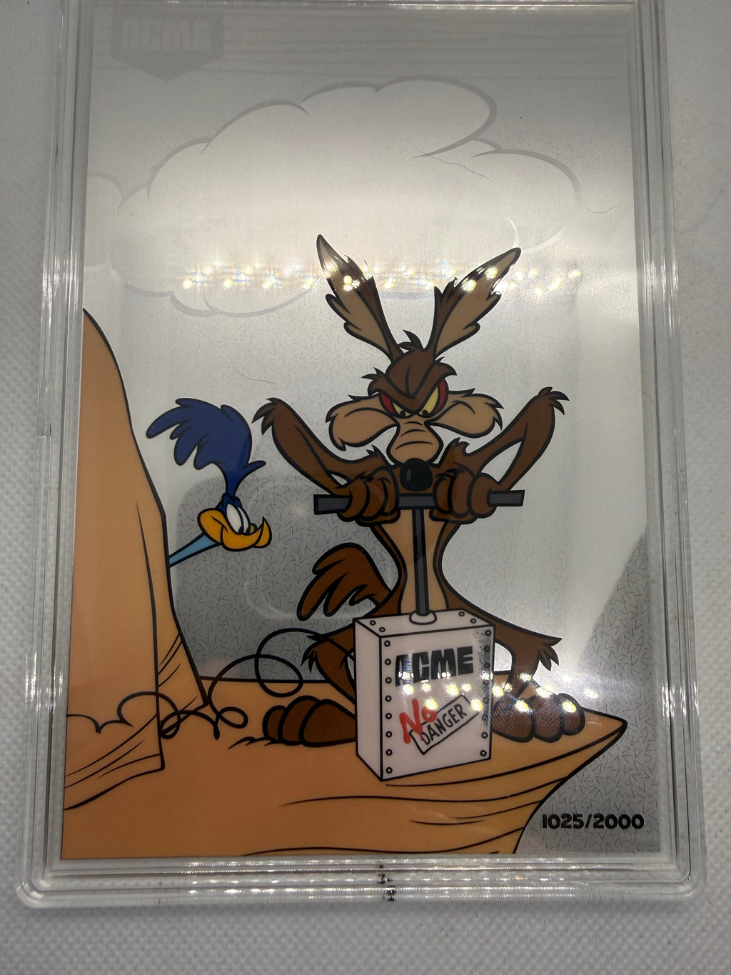 Agoro - Looney Tunes Acme TNT plunger 5 gram Silver Foil Coin - Opened #1025
