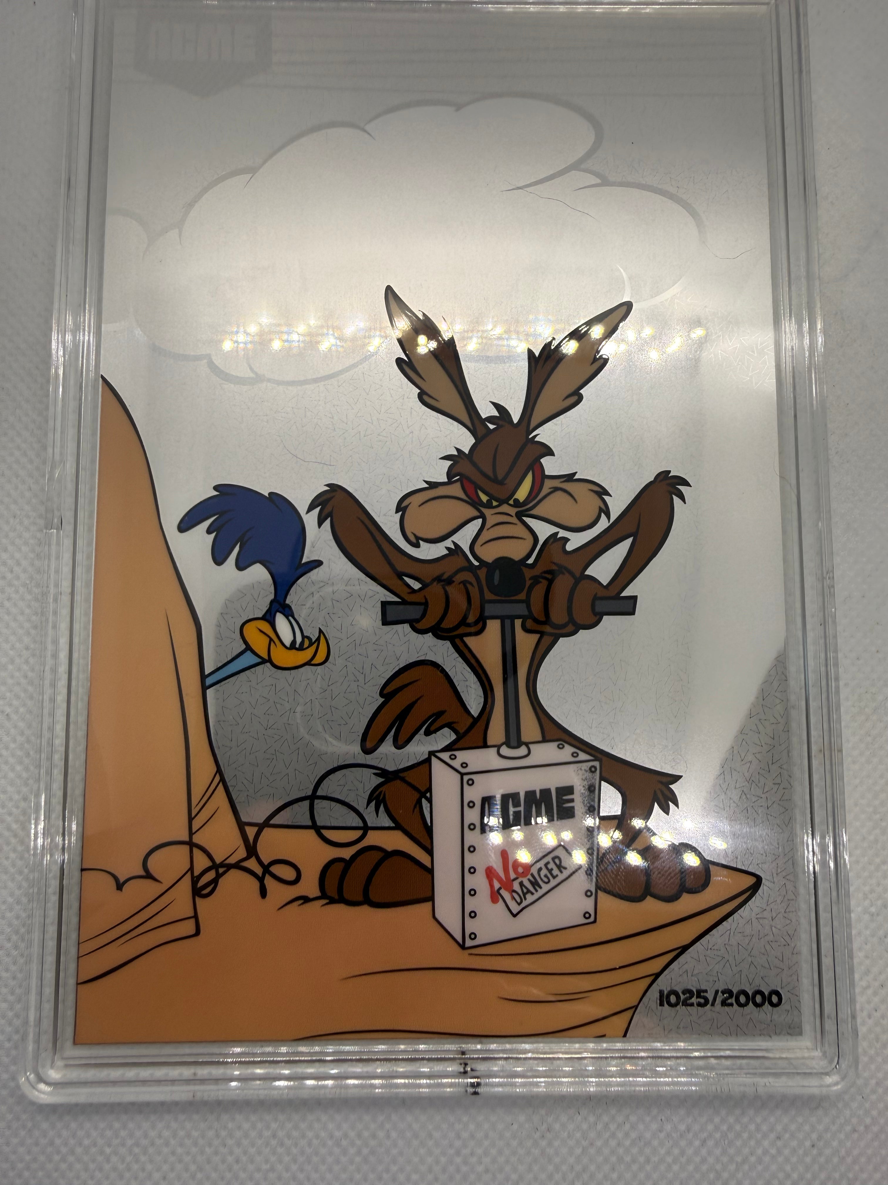 Agoro - Looney Tunes Acme TNT plunger 5 gram Silver Foil Coin - Opened #1025