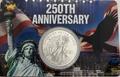 1/10th Fine Silver Coin - 250th Anniversary in card with 9999 mintage #1823