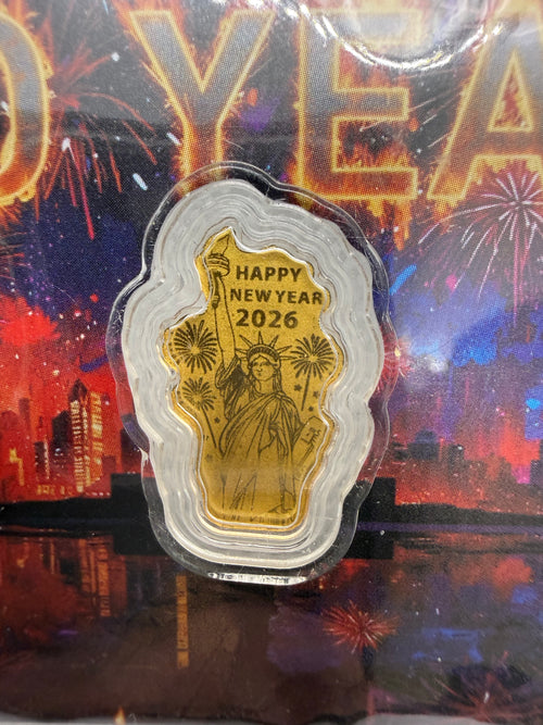 250 NYE celebration 1/1000 troy oz gold in card