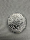 Germania Mint 1oz Fine 999.9 Silver Coin - Megafauna Cave Lion limited to 5000 With COA