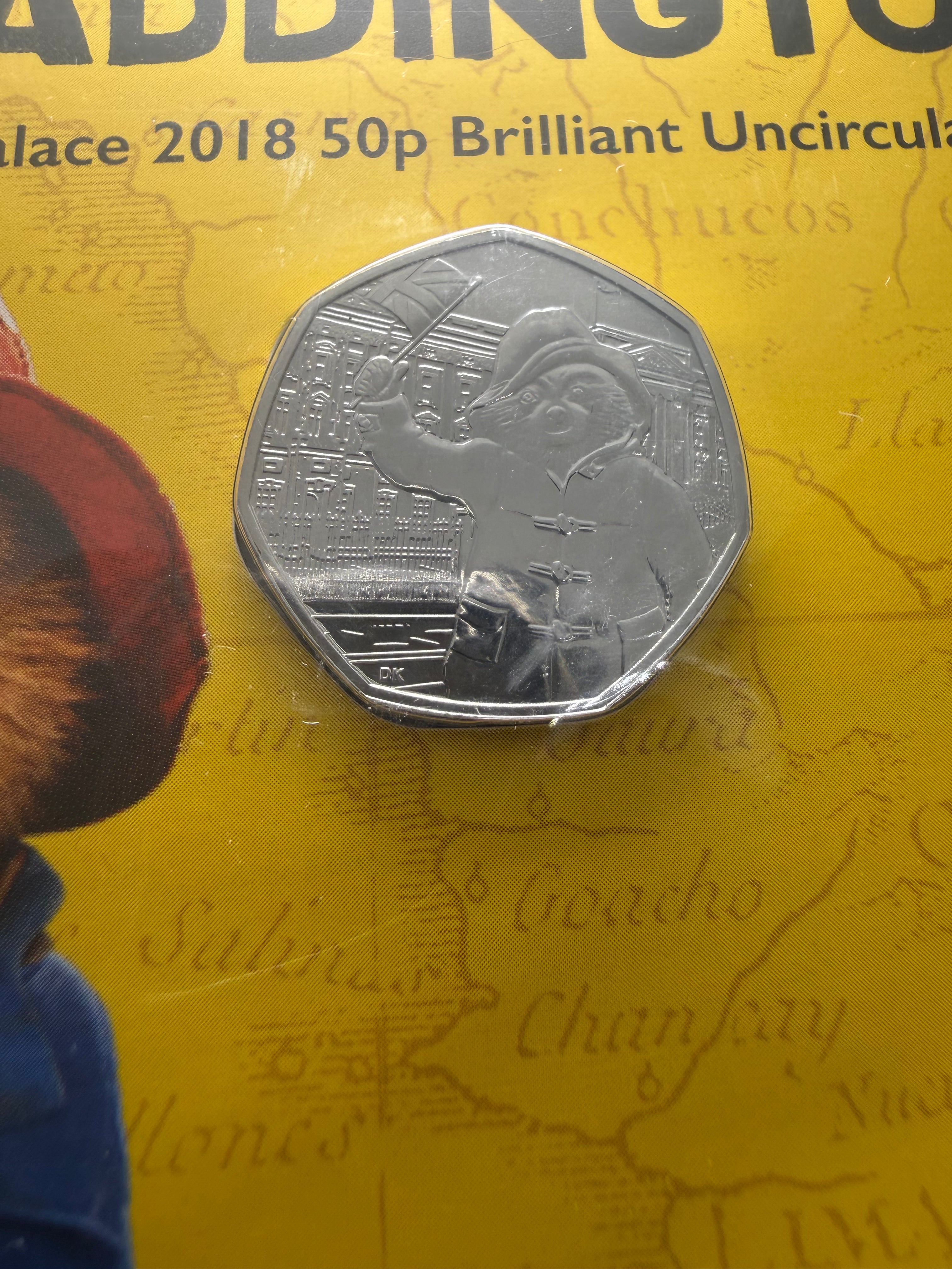The Royal Mint Paddington at the Palace BU 50 Pence Coin 2018 in presentation Pack