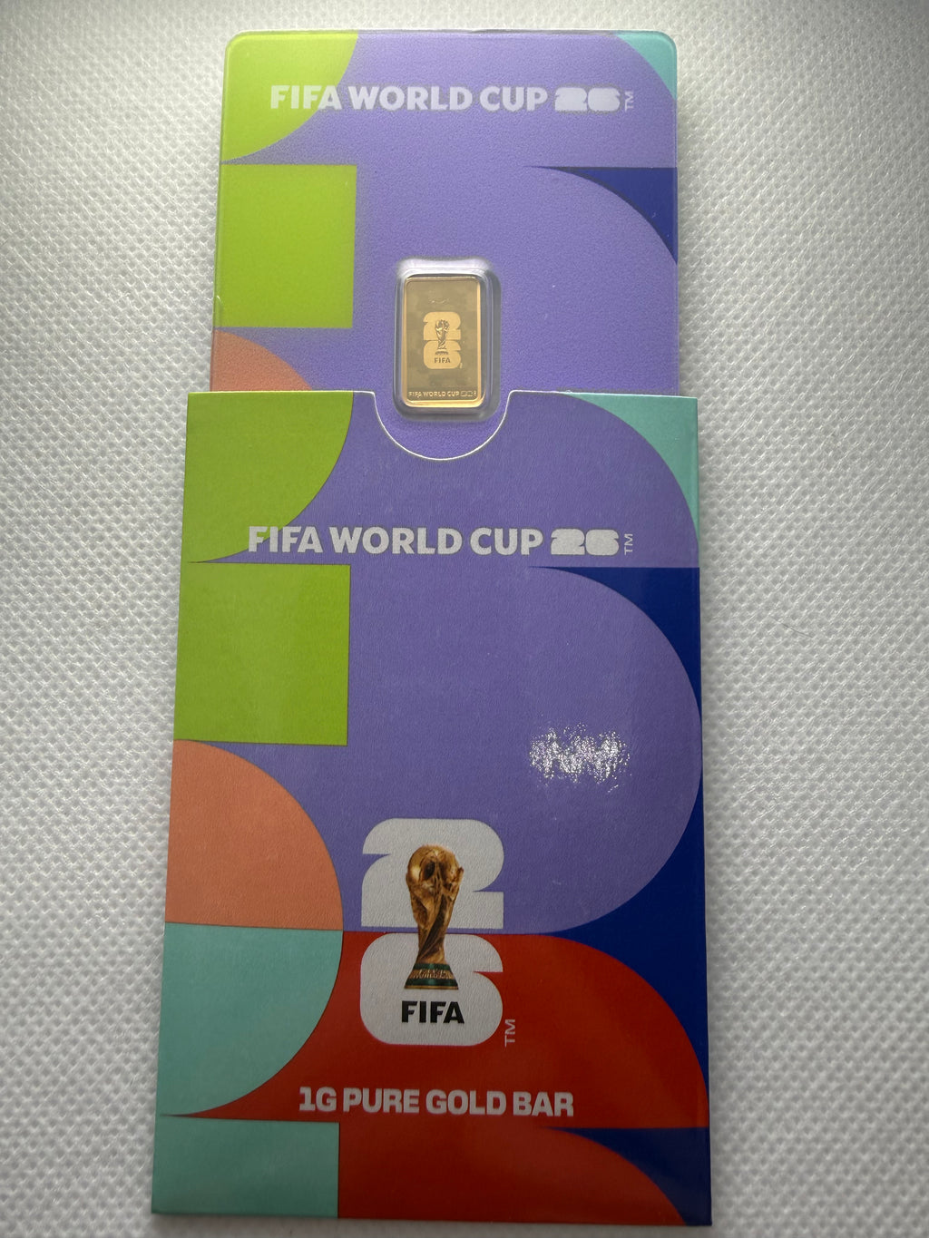 FIFA26 PAMP 1 gram Fine 999.9 Gold Bar Limited Edition with COA and Sleeve