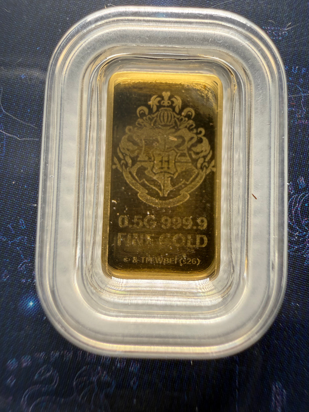 Harry Potter 25 Years of Magic 0.5g Fine 999.9 Gold Bar in TEP Limited Mintage of 10000