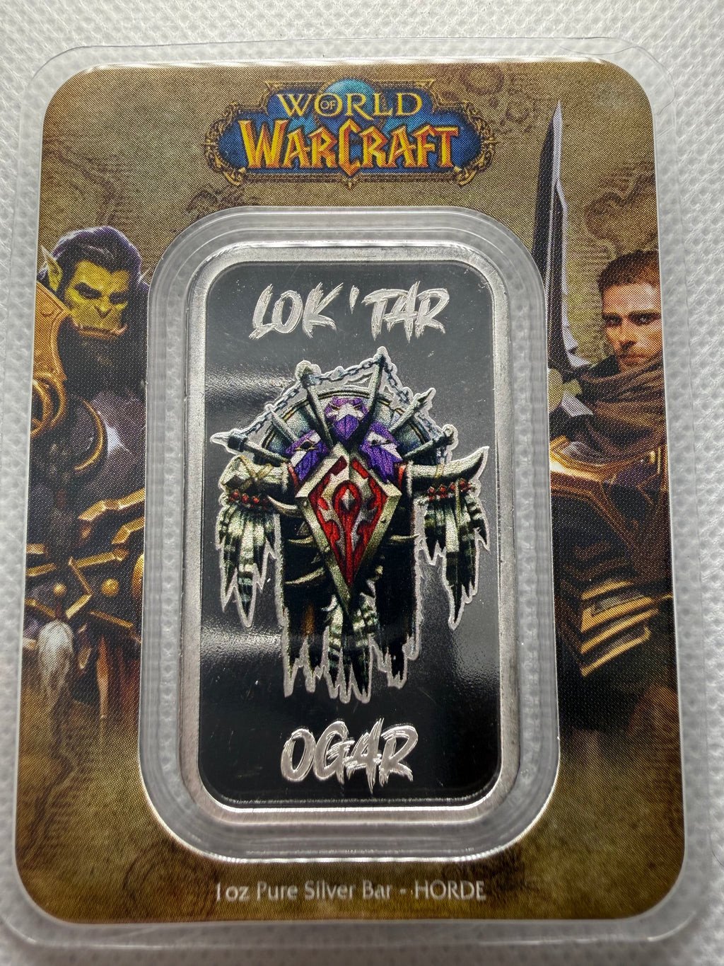 World of Warcraft 1oz Fine 999 Silver For the Horde in TEP