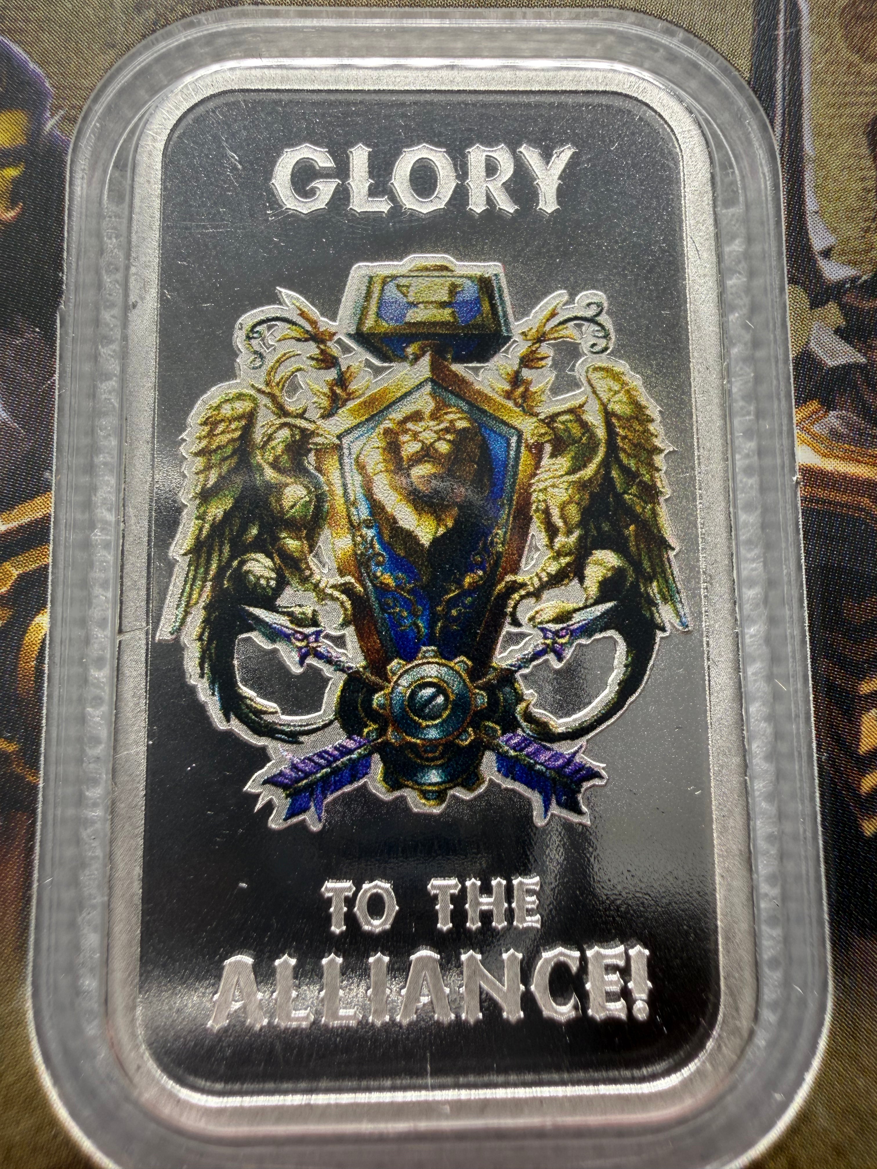 World of Warcraft 1oz Fine 999 Silver For the Alliance in TEP