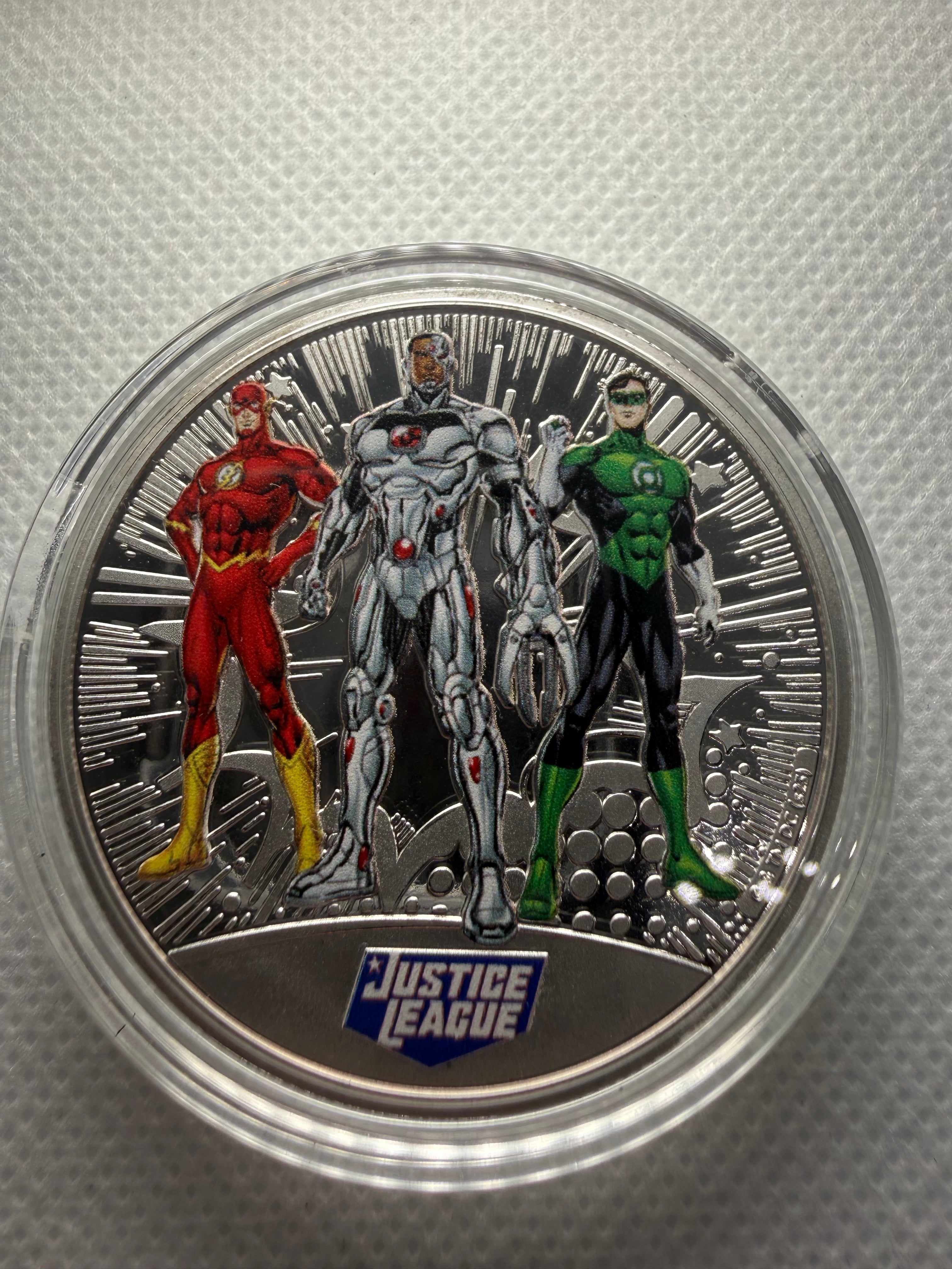 DC Comics Justice League Silver Plated Commemorative Coin - Various Available