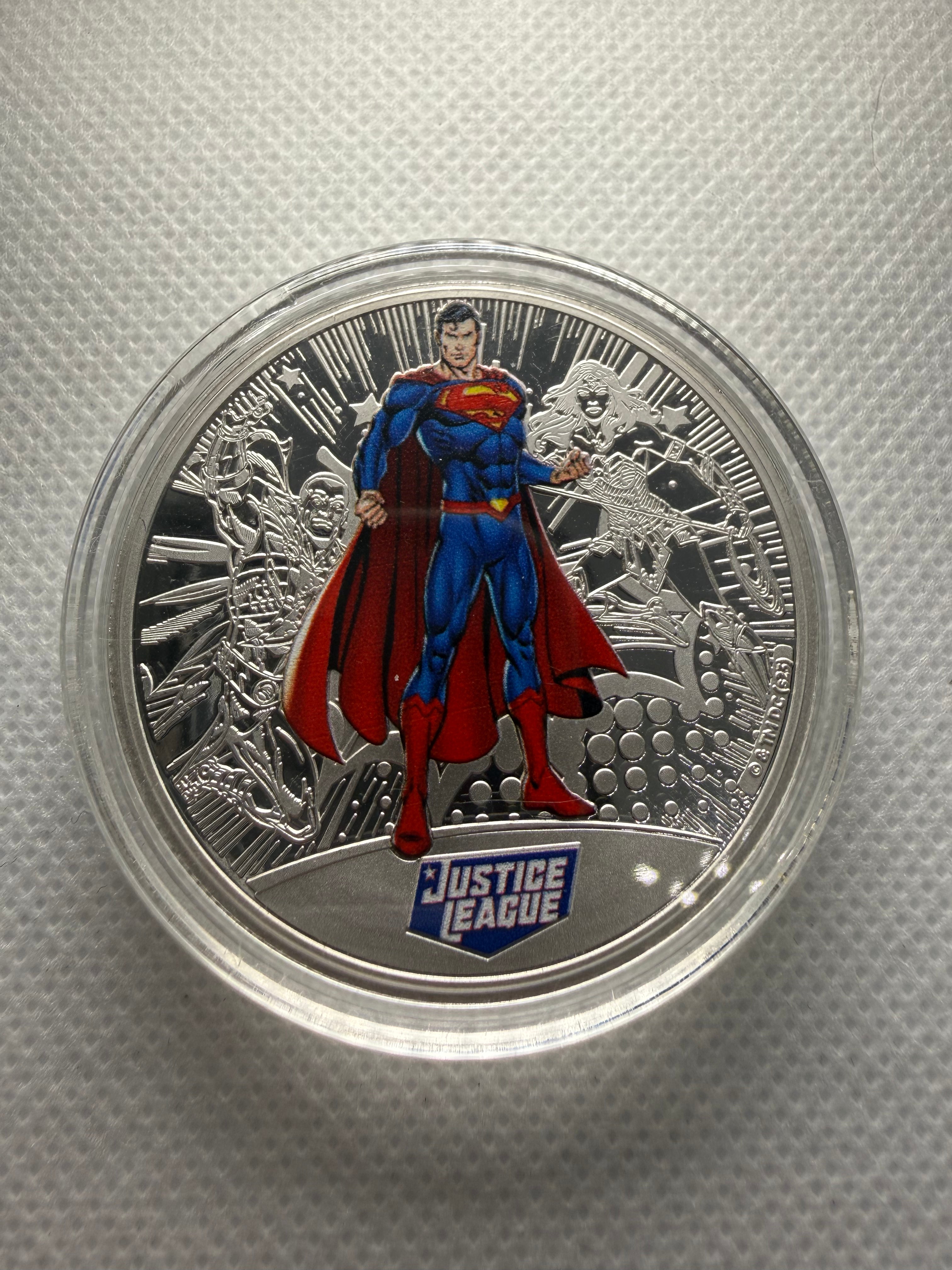 DC Comics Justice League Silver Plated Commemorative Coin - Various Available