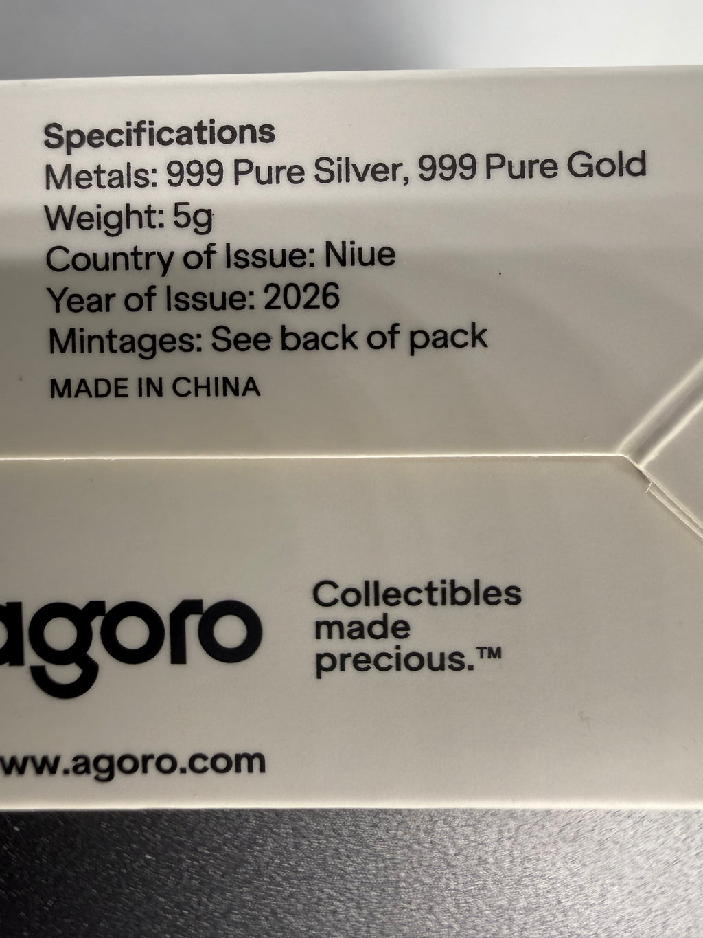 🪄 Agoro - HARRY POTTER™ - 25 Years of Magic - OPENED Hermione 5 gram Silver Foil #703/1500🪄