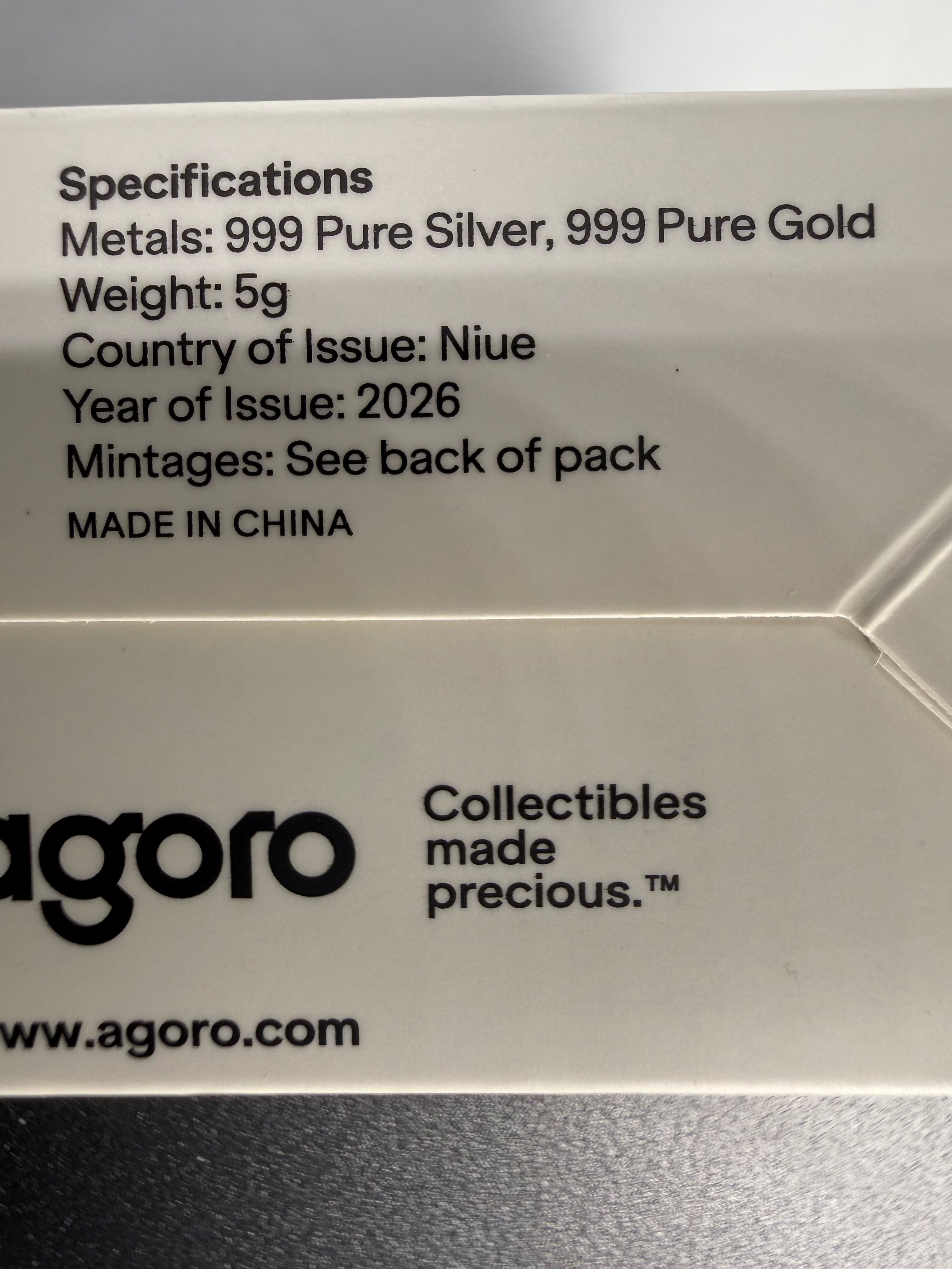 🪄 Agoro - HARRY POTTER™ - 25 Years of Magic - OPENED Hermione 5 gram Silver Foil #703/1500🪄