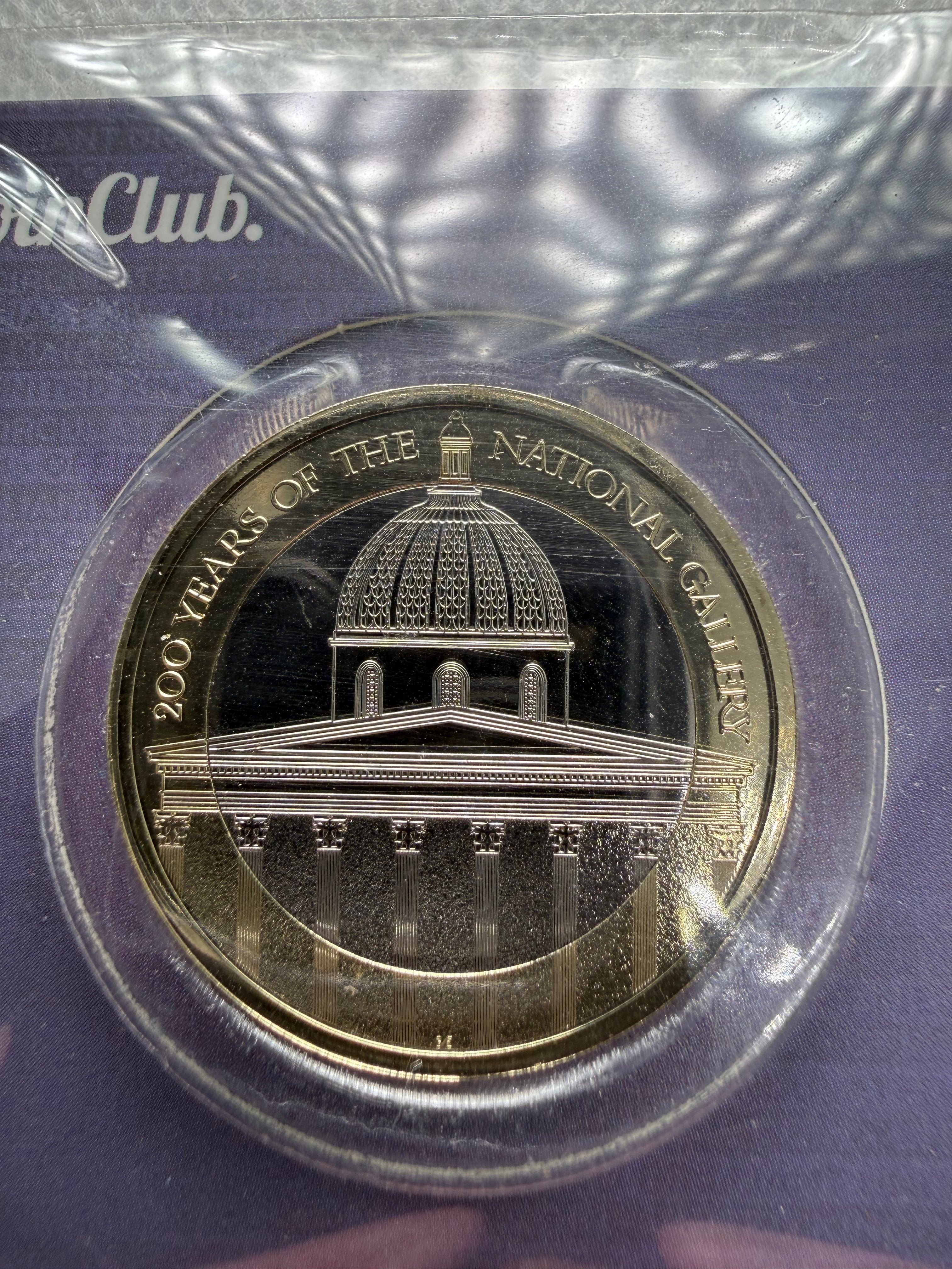 200 years of National Gallery £2 two Pound Coin on Presentation Card