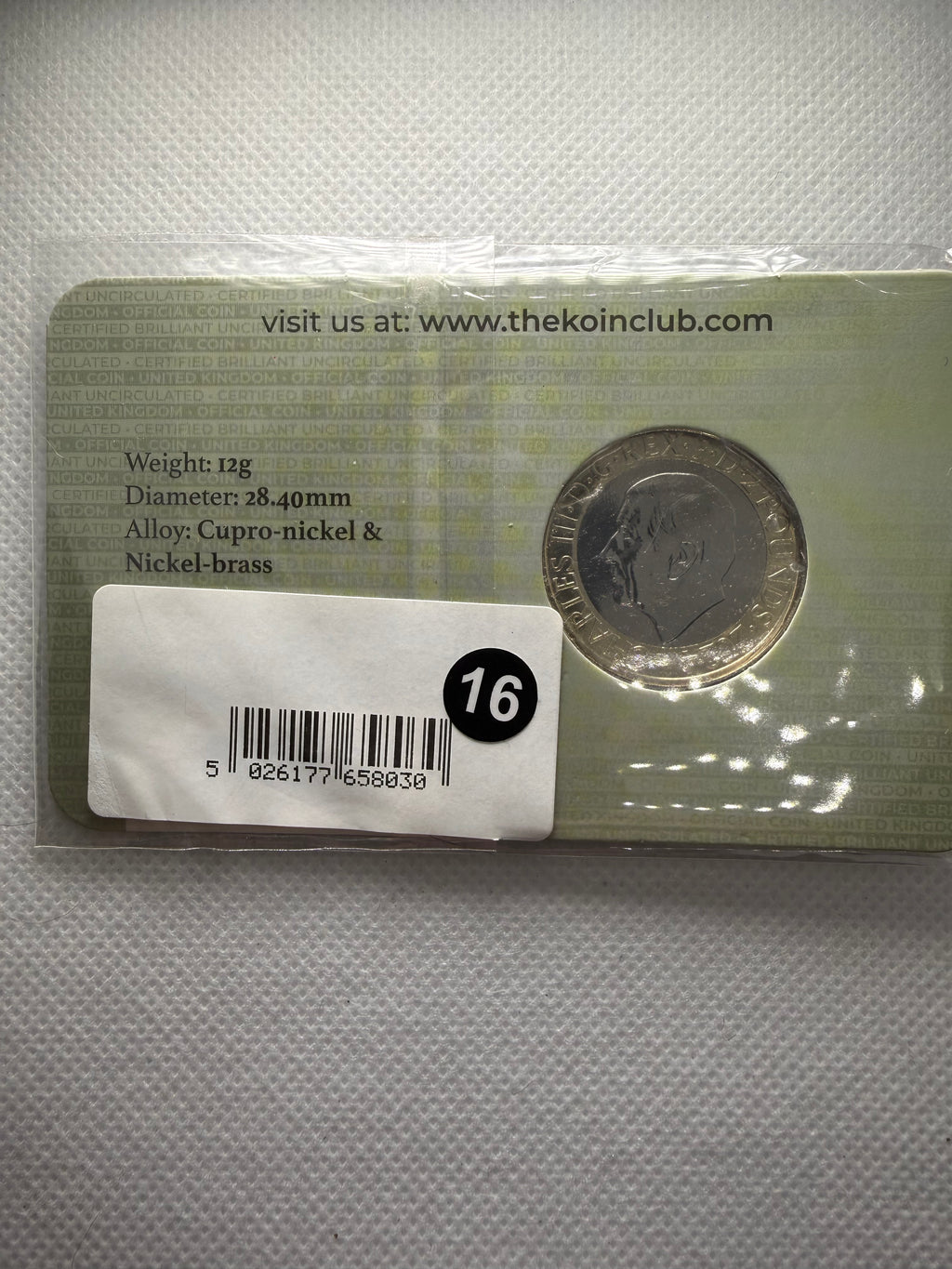 200 years of National Gallery £2 two Pound Coin on Presentation Card