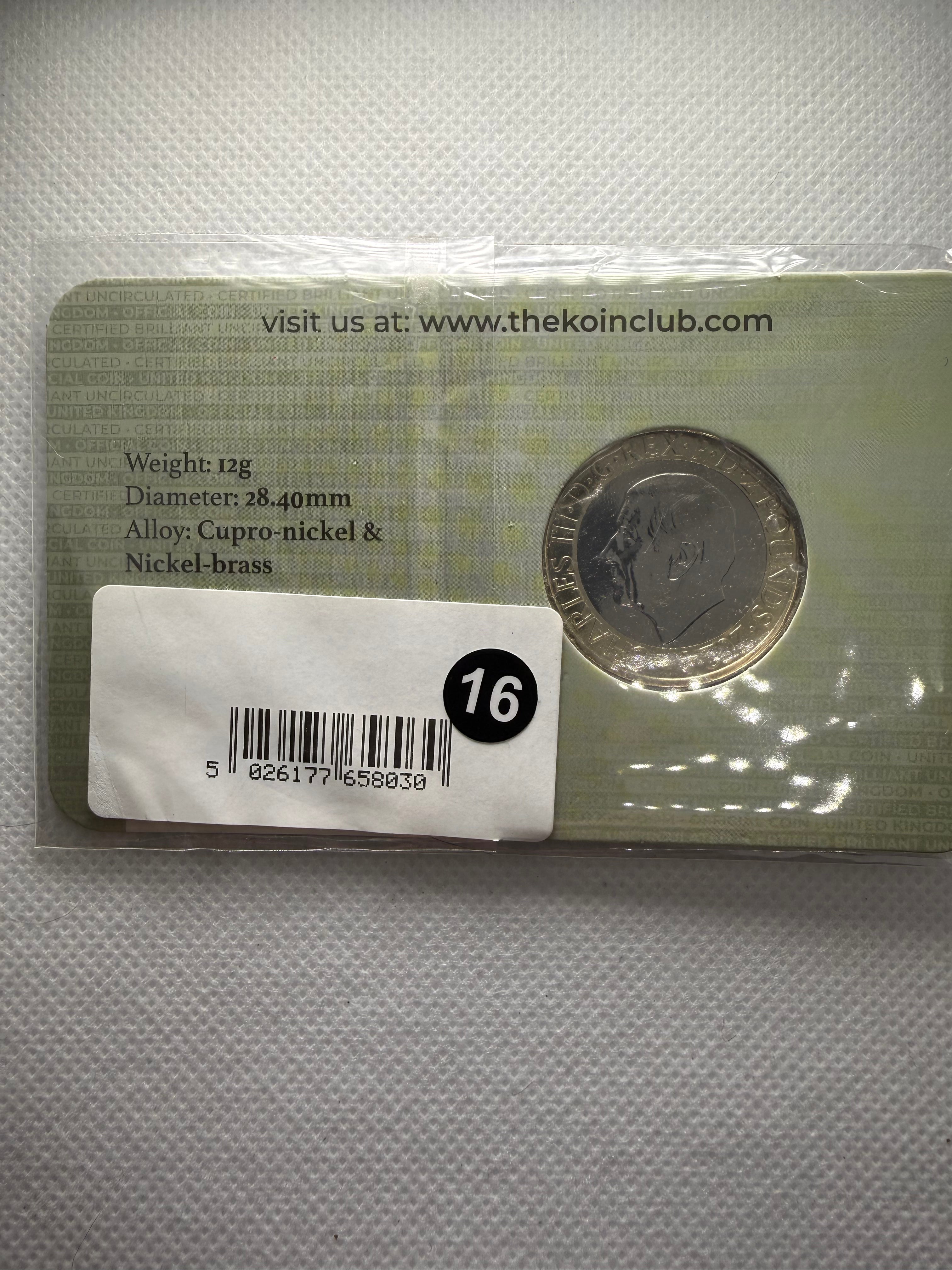 200 years of National Gallery £2 two Pound Coin on Presentation Card