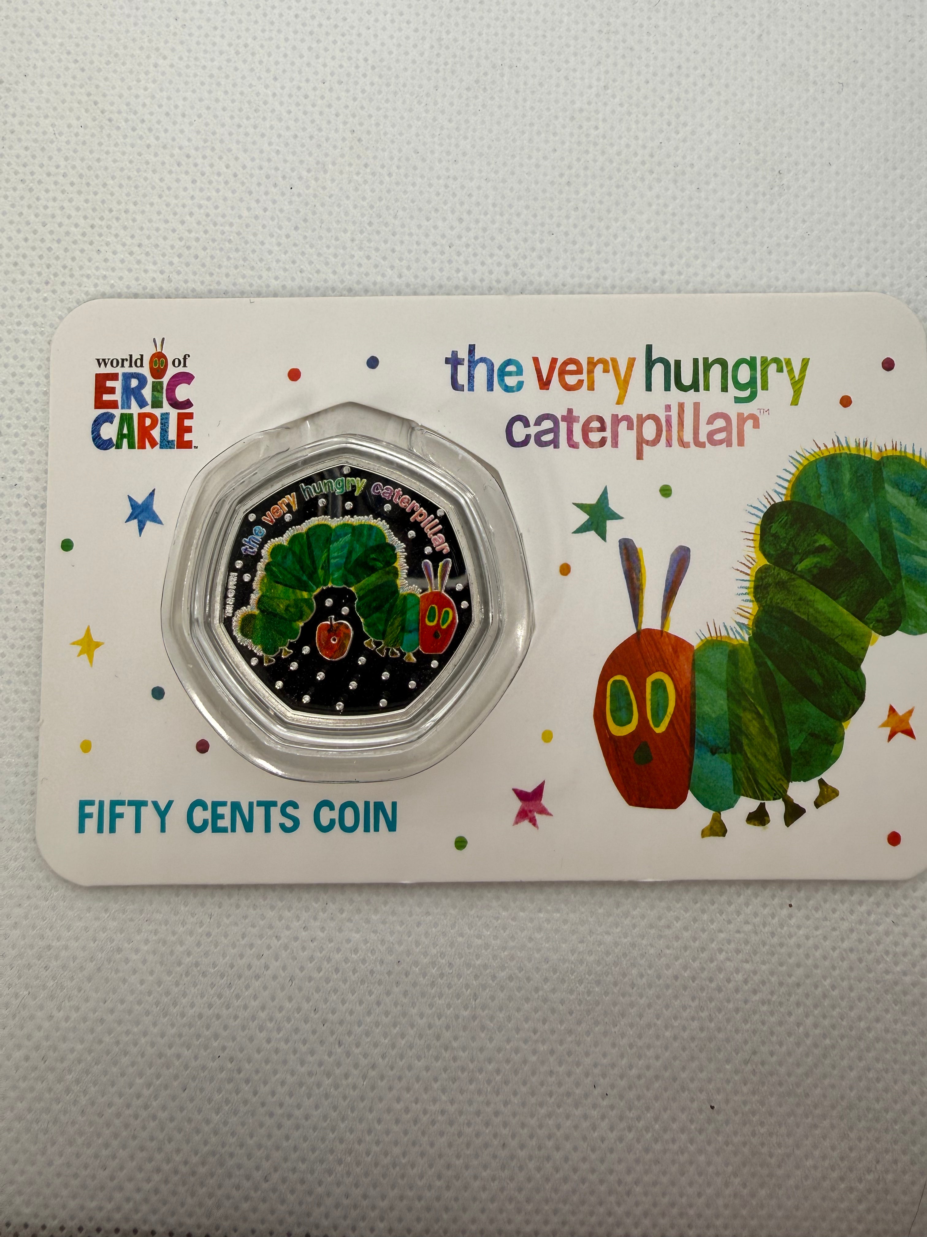 The Very Hungry Caterpillar Silver Plated Coin on Presentation Card 2026 - Limited to 4999