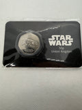 Star Wars - Millennium Falcon 50 pence BU coin on Presentation Card 2024