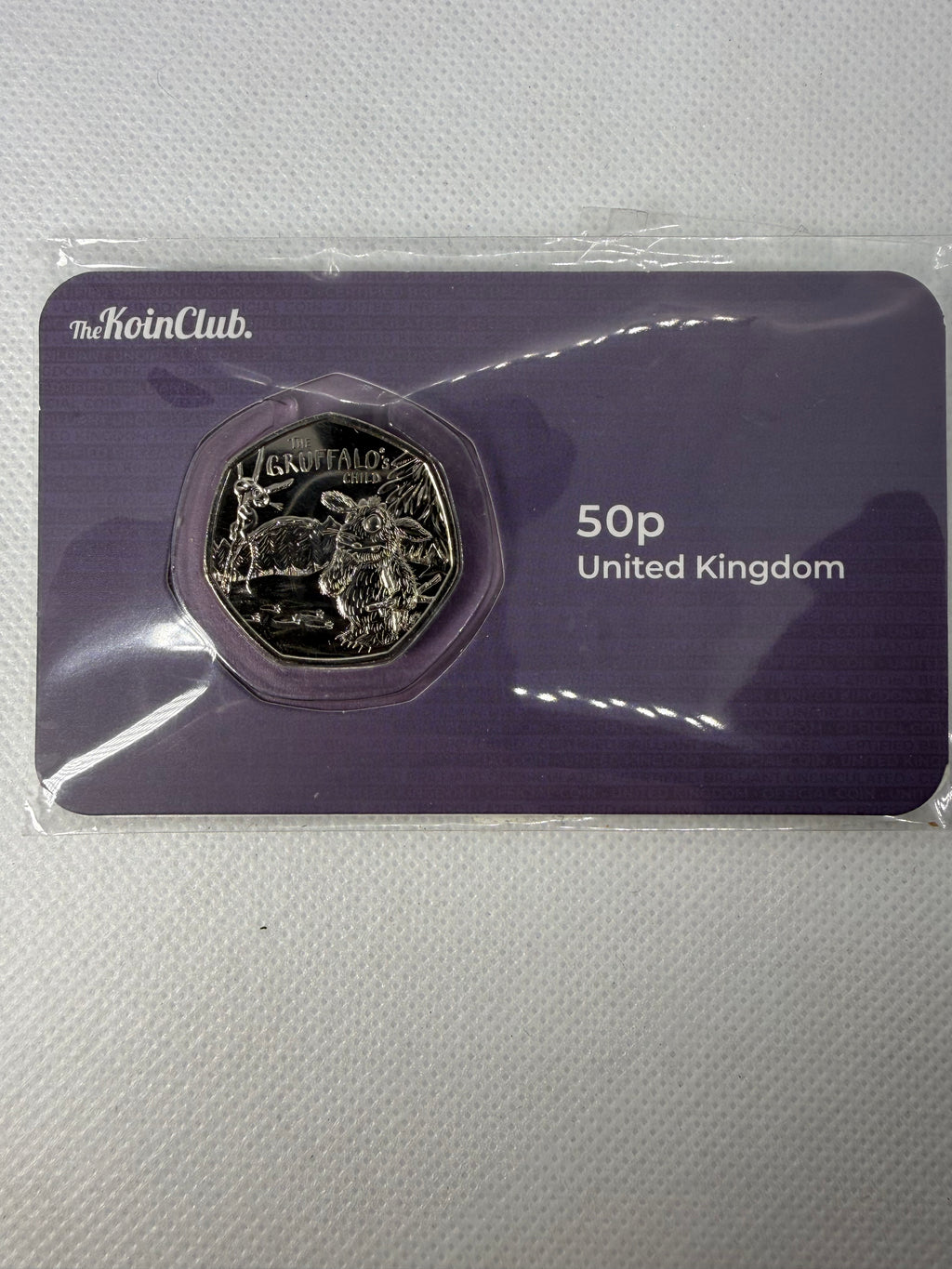 The Gruffalo's Child 50 pence 50 pence coin in card 2024